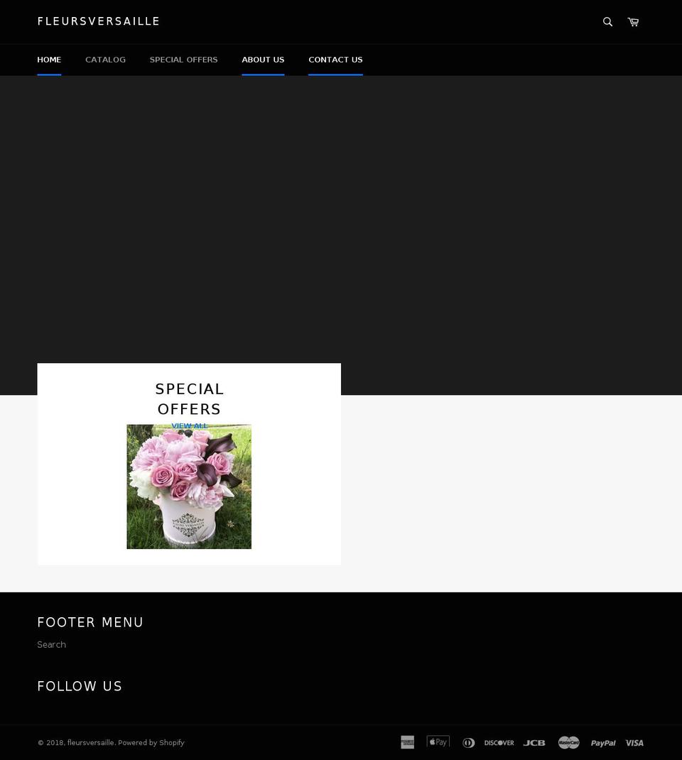 fleursversailles.com — Shopify storefront screenshot