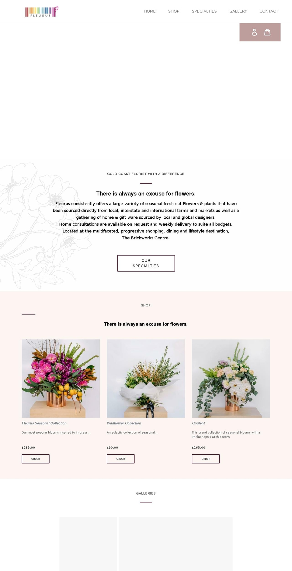 fleurus.com.au shopify website screenshot