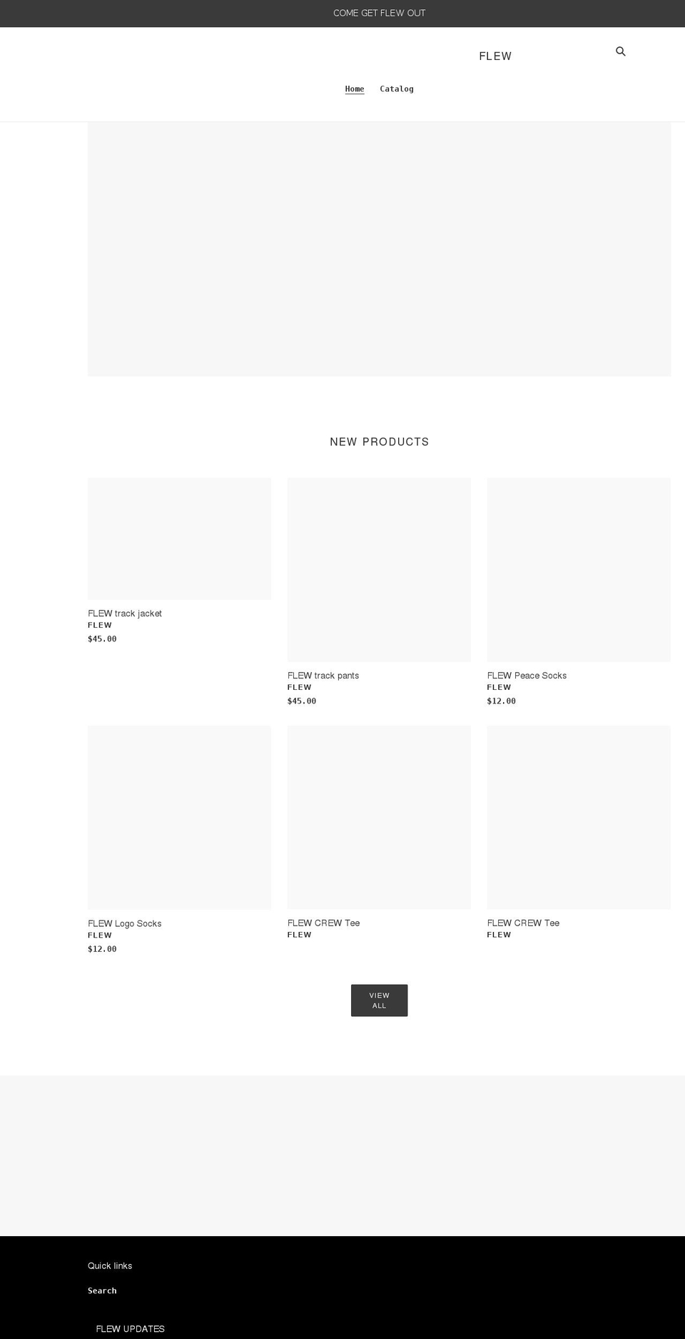 flewclothing.com shopify website screenshot