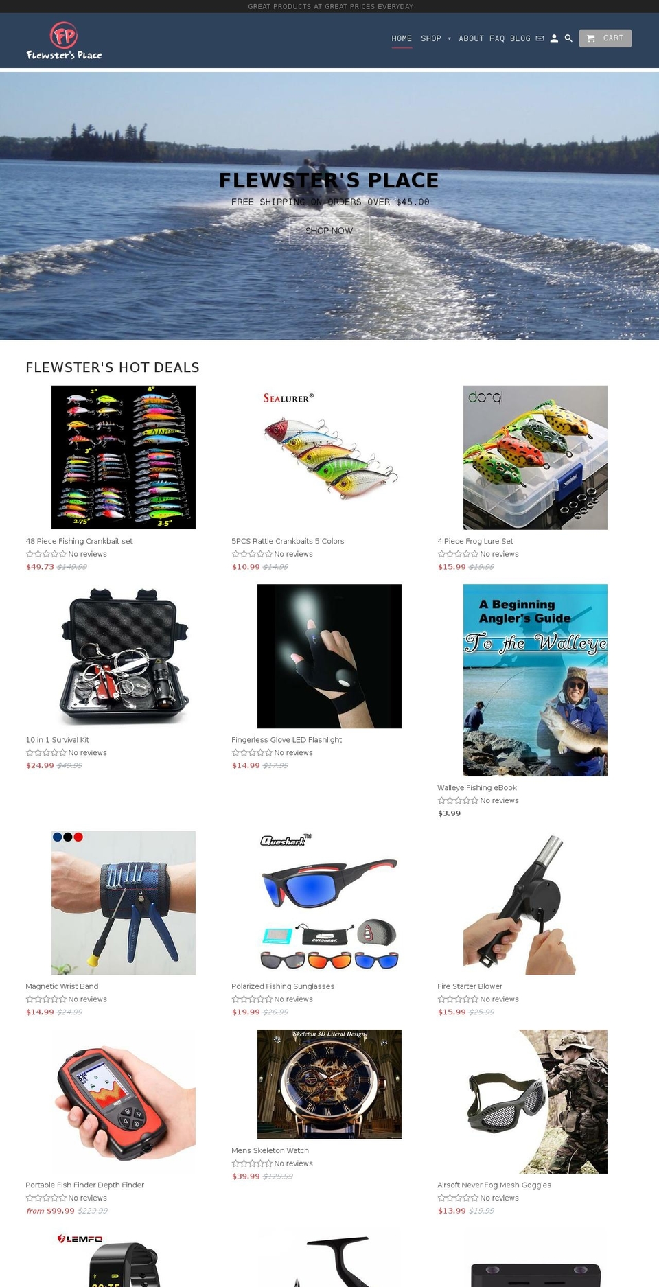 flewster.com shopify website screenshot
