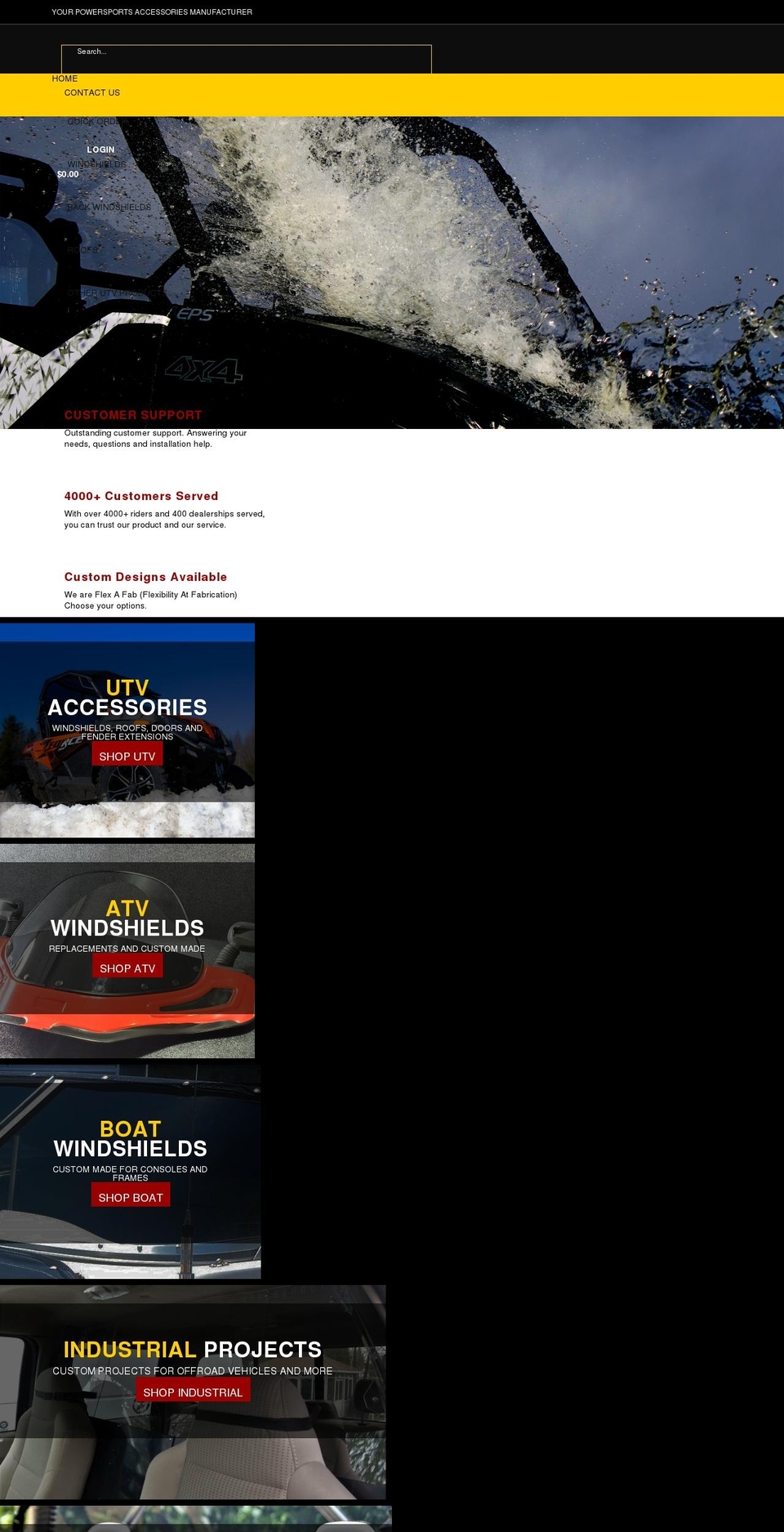 flexafab.com shopify website screenshot