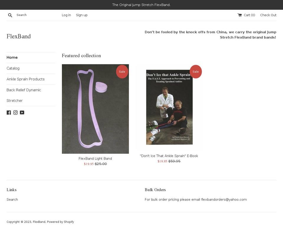 flexband.myshopify.com shopify website screenshot