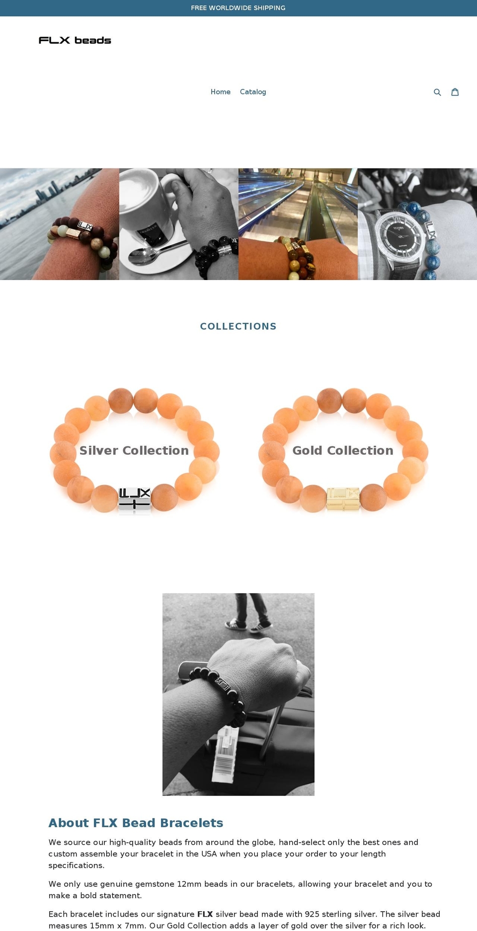 flexbeads.com — Shopify storefront screenshot