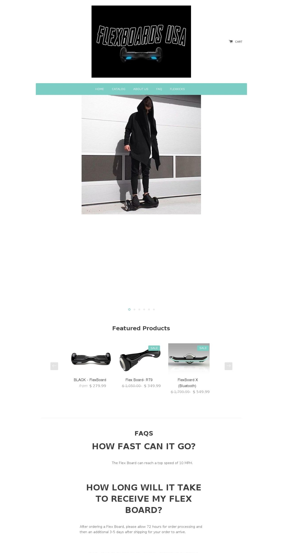 flexboardsusa.com — Shopify storefront screenshot