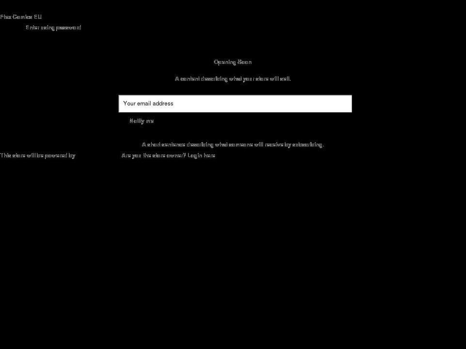 flexcomicseu.com shopify website screenshot