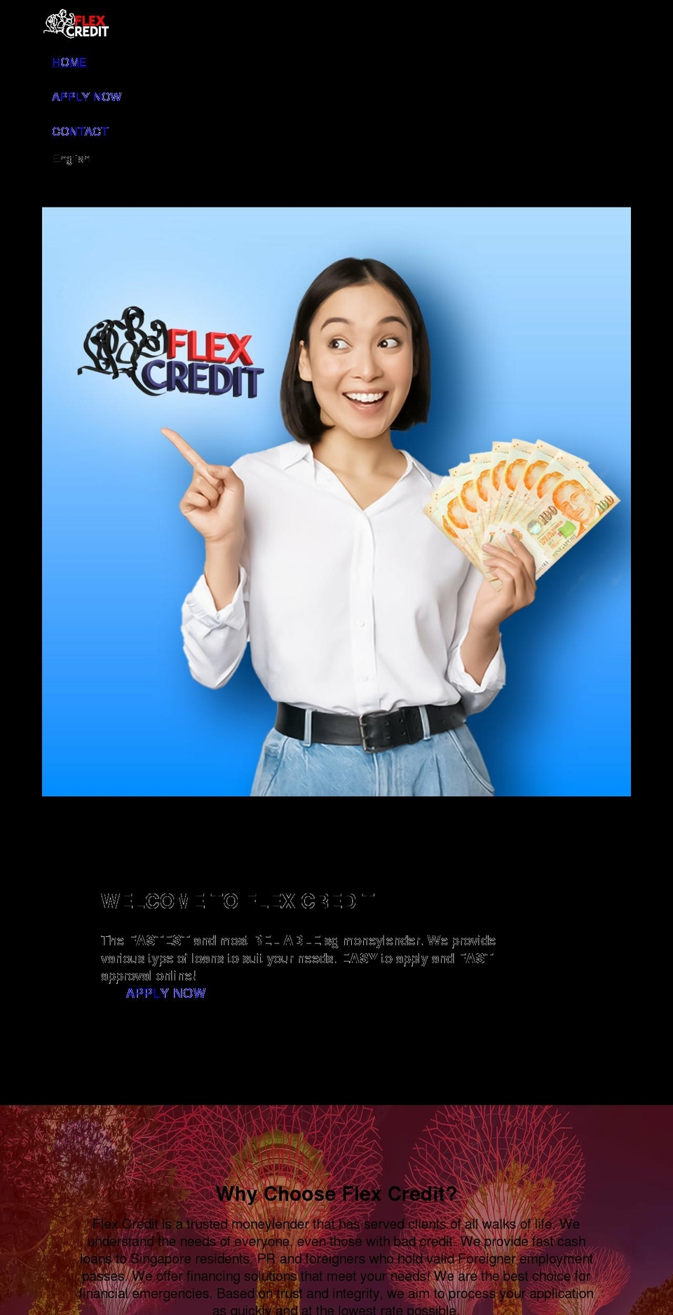 flexcredit.org shopify website screenshot