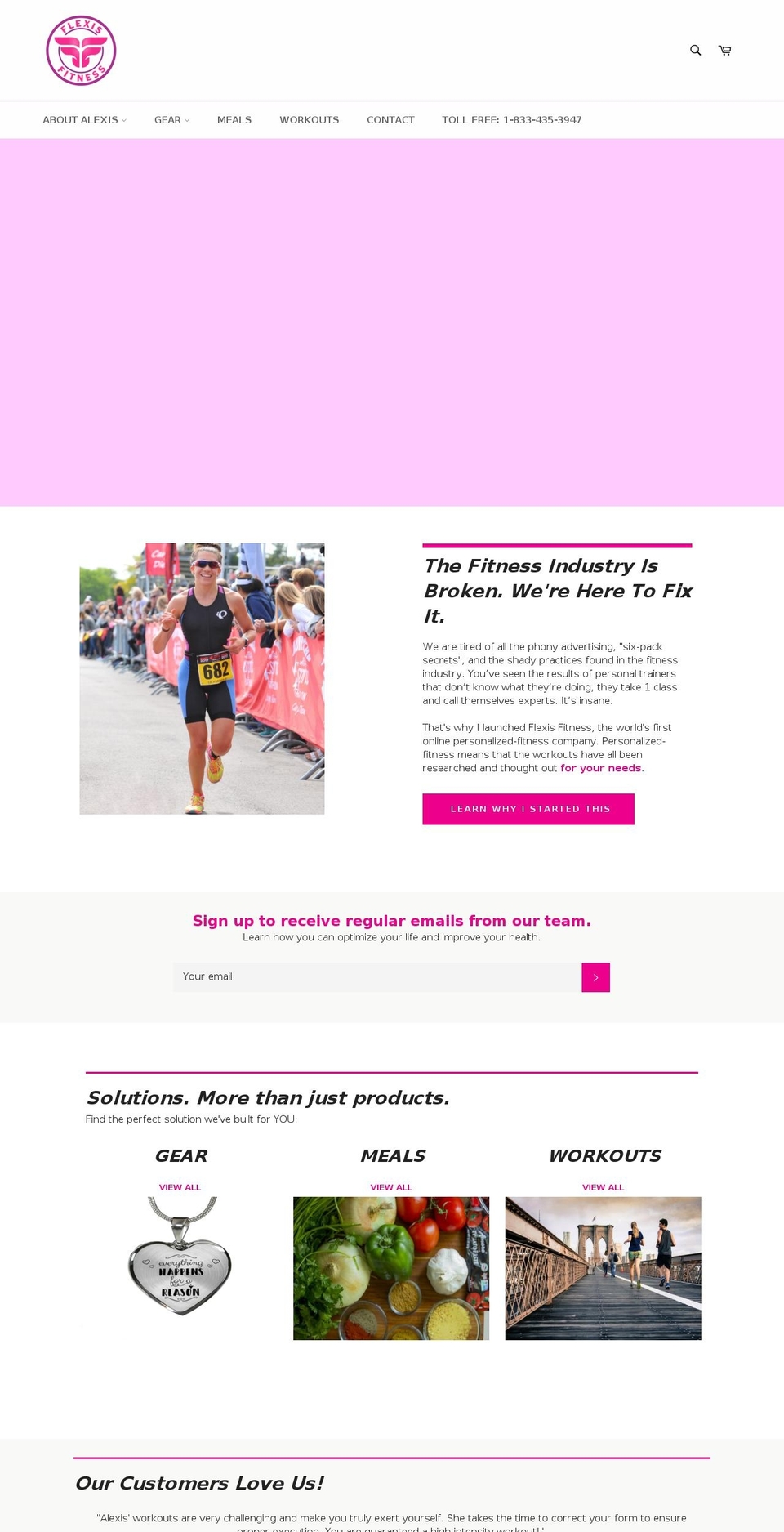 flexesfitness.com — Shopify storefront screenshot