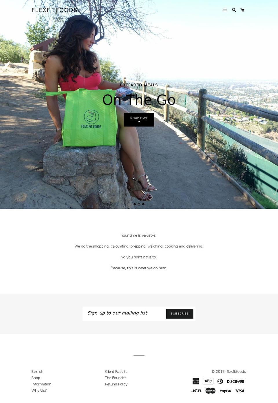 flexfitfoods.com — Shopify storefront screenshot