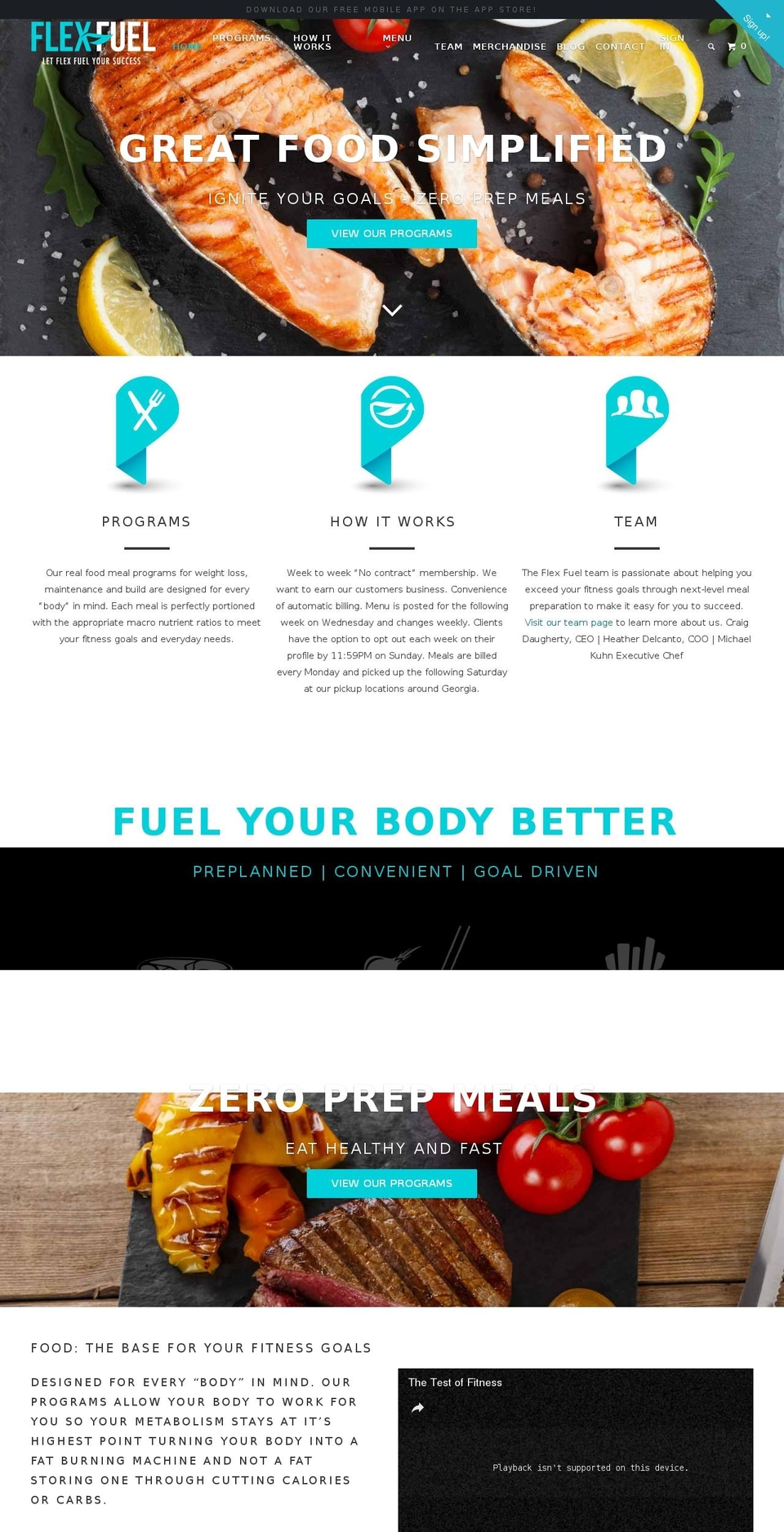flexfuelprep.com shopify website screenshot