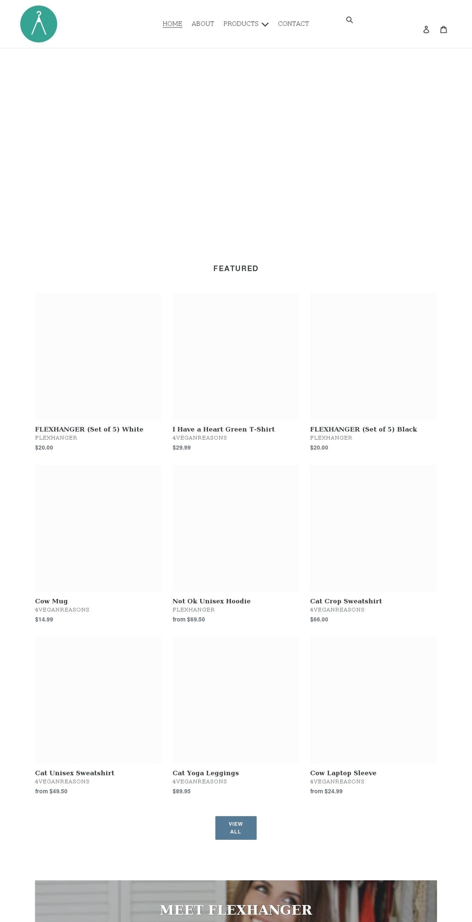 flexhanger.com shopify website screenshot