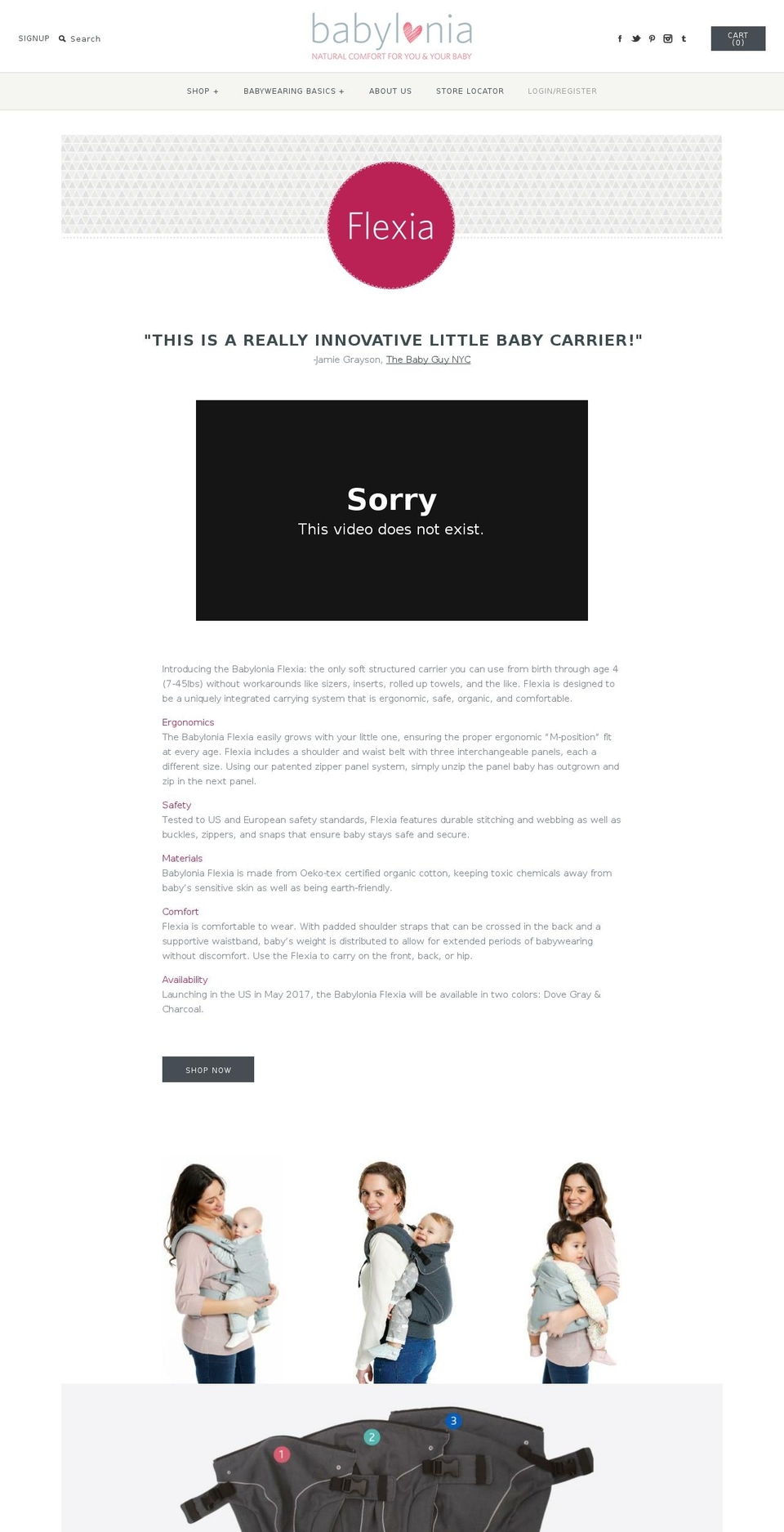 flexiacarrier.com — Shopify storefront screenshot