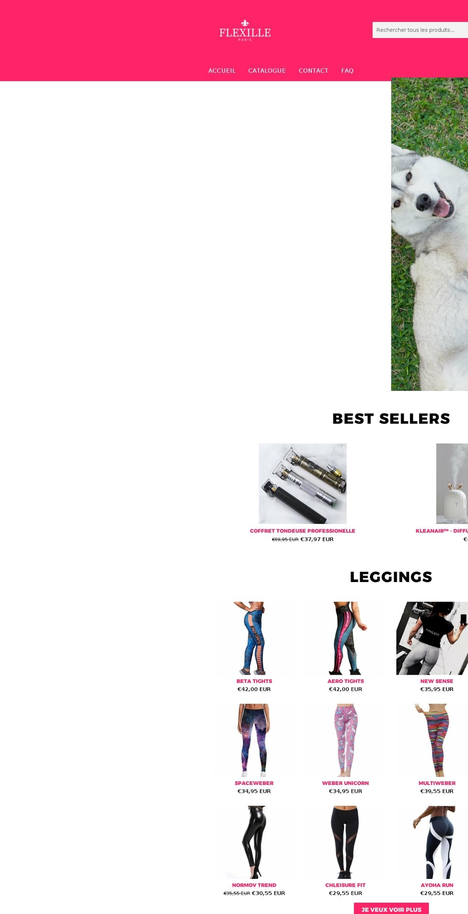 flexille.com shopify website screenshot