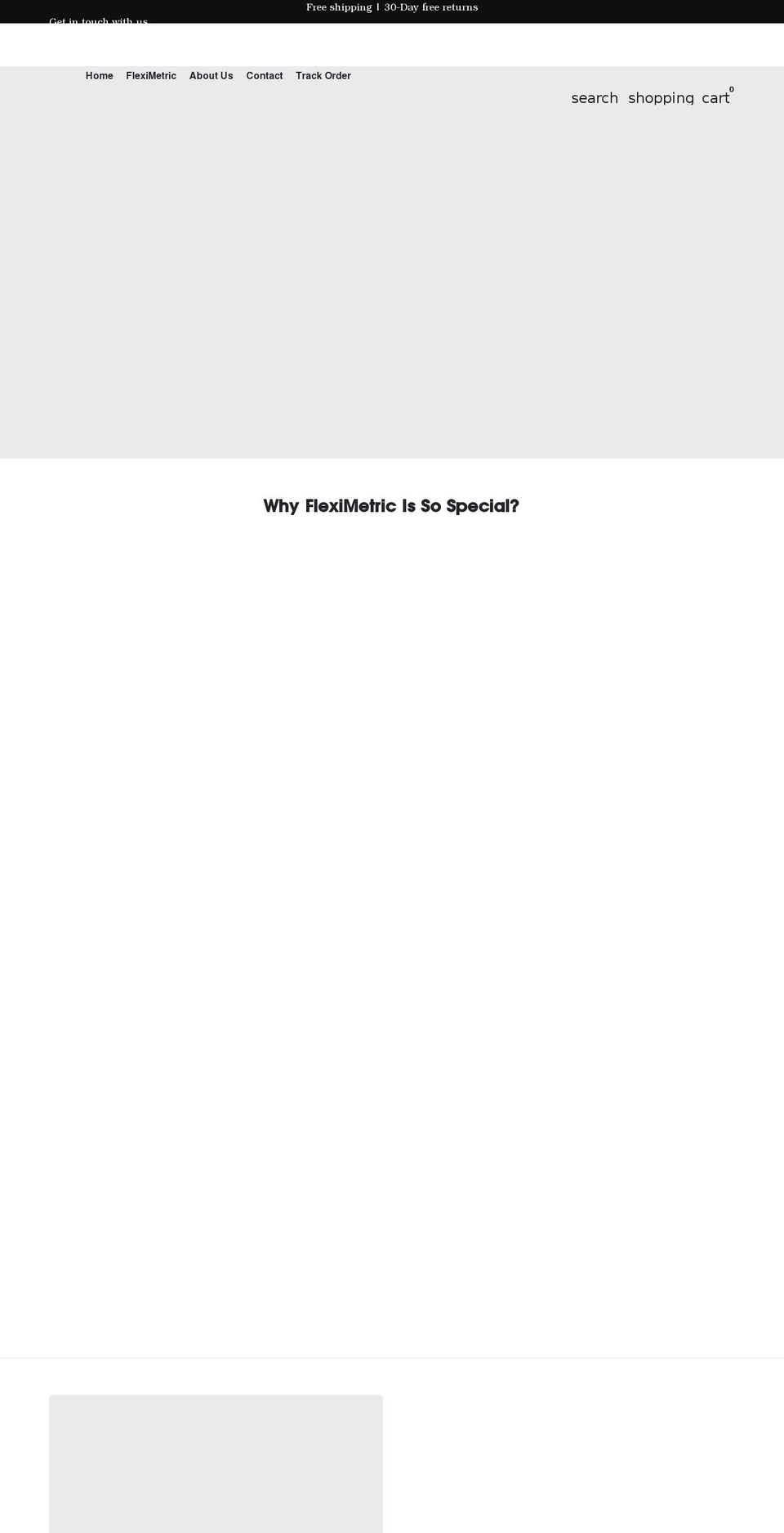 fleximetric.com shopify website screenshot