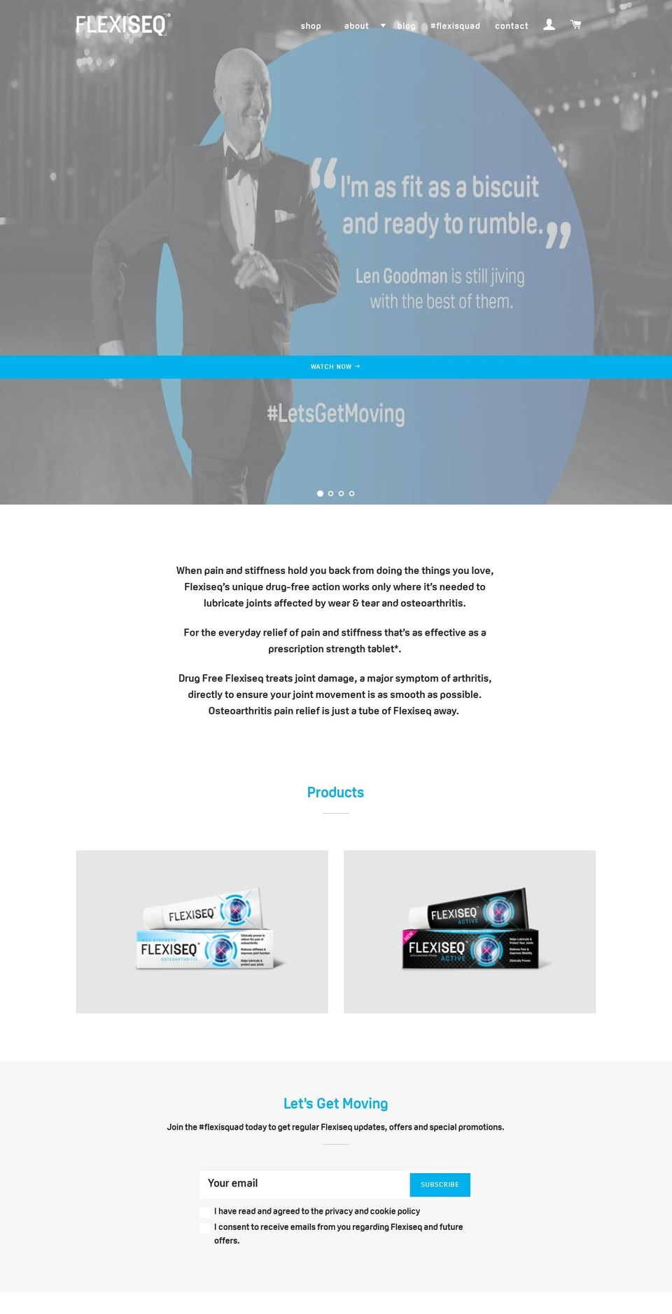 flexiseq.com shopify website screenshot