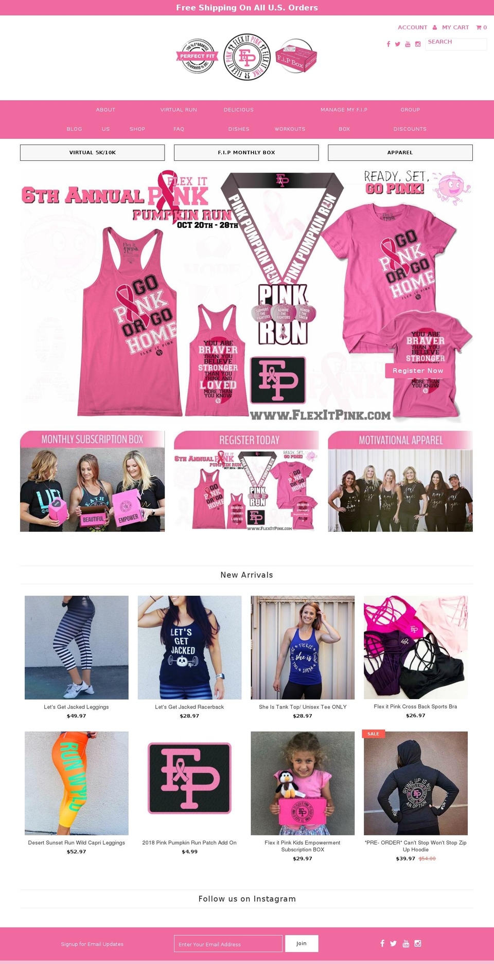 flexitpink.co shopify website screenshot