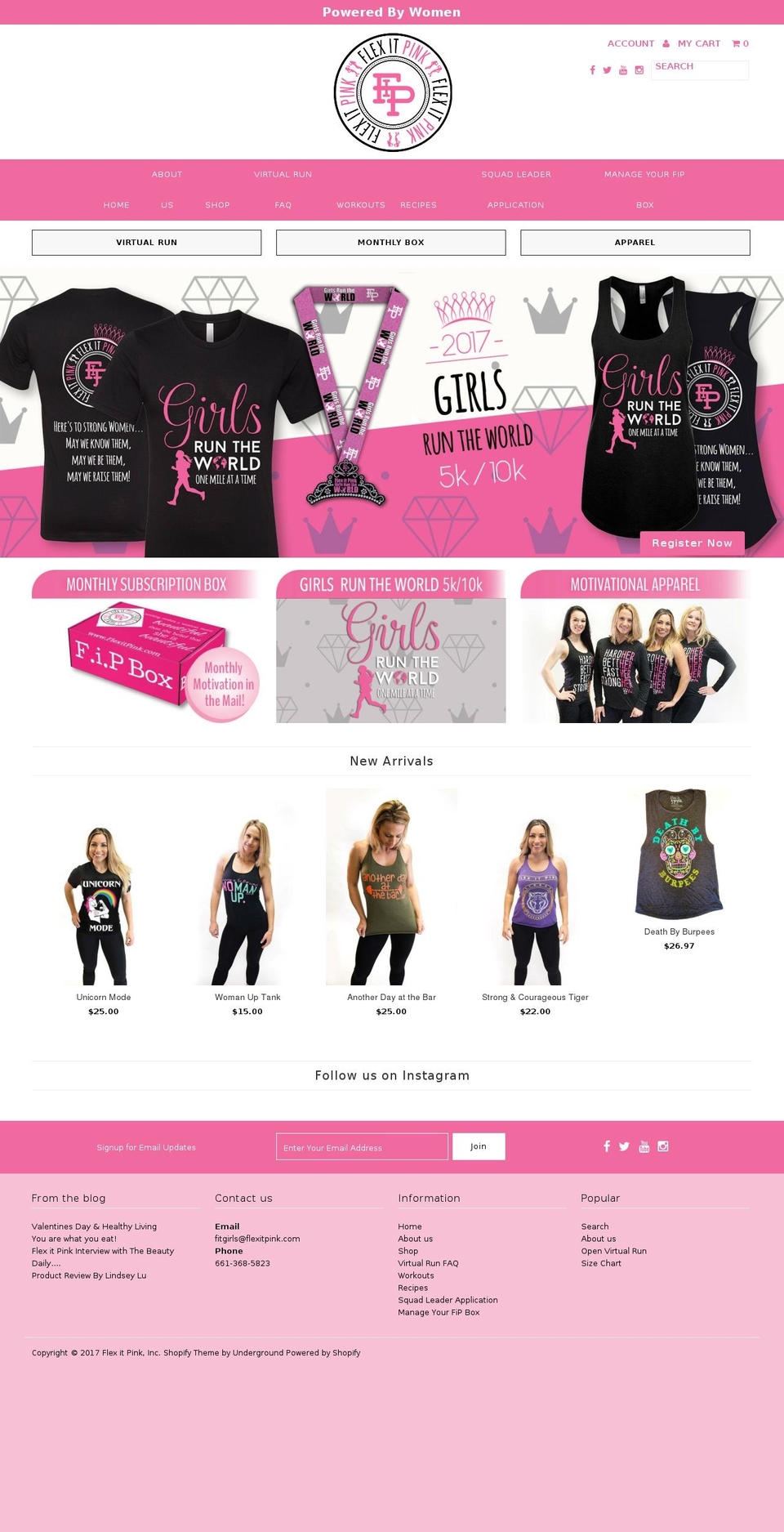 flexitpink.com shopify website screenshot