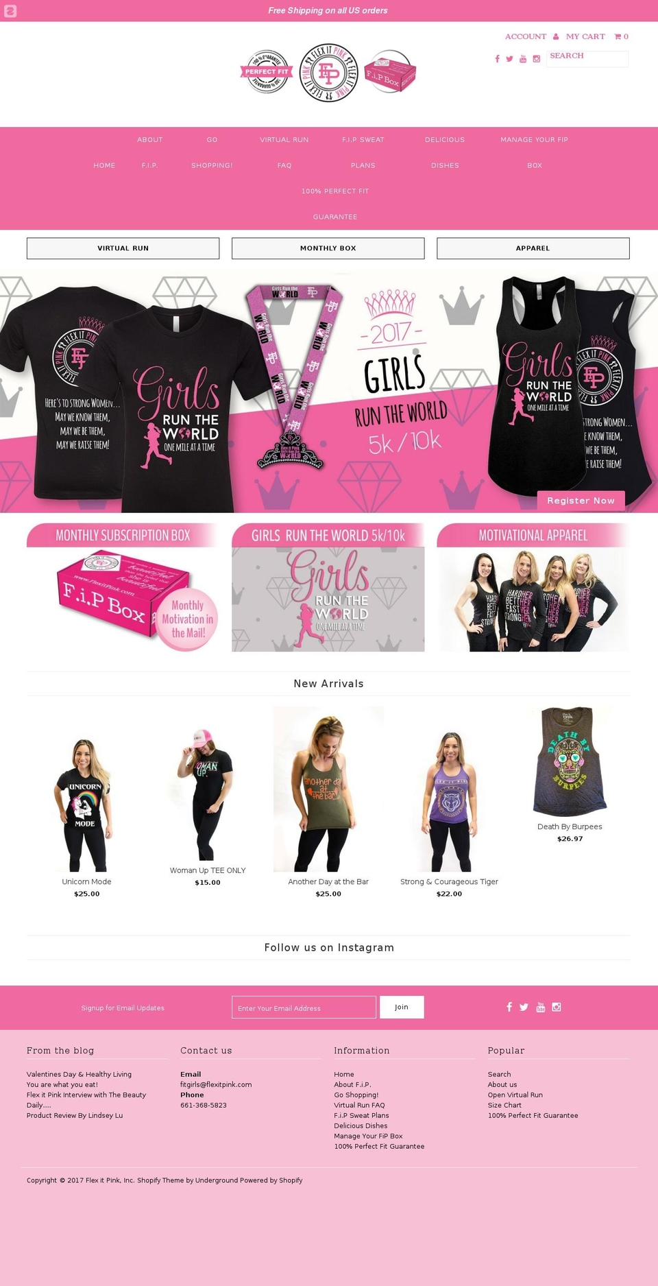 flexitpink.net shopify website screenshot