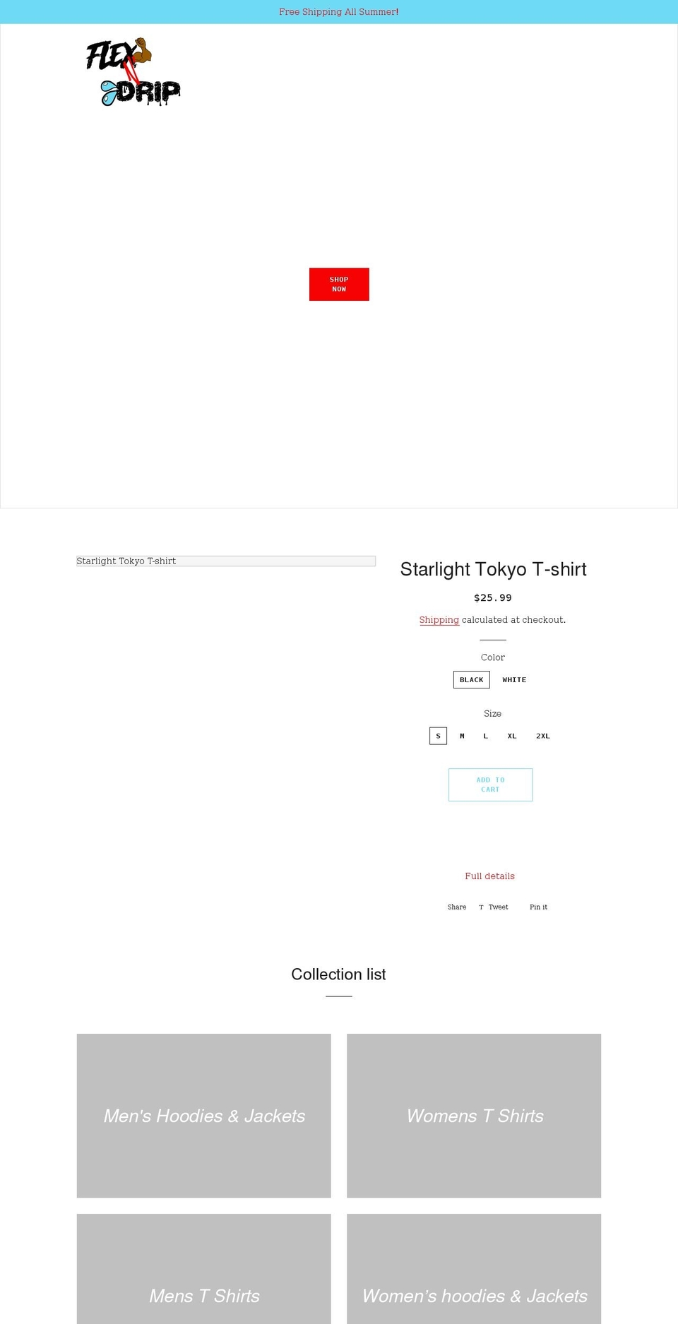 flexndripco.com shopify website screenshot