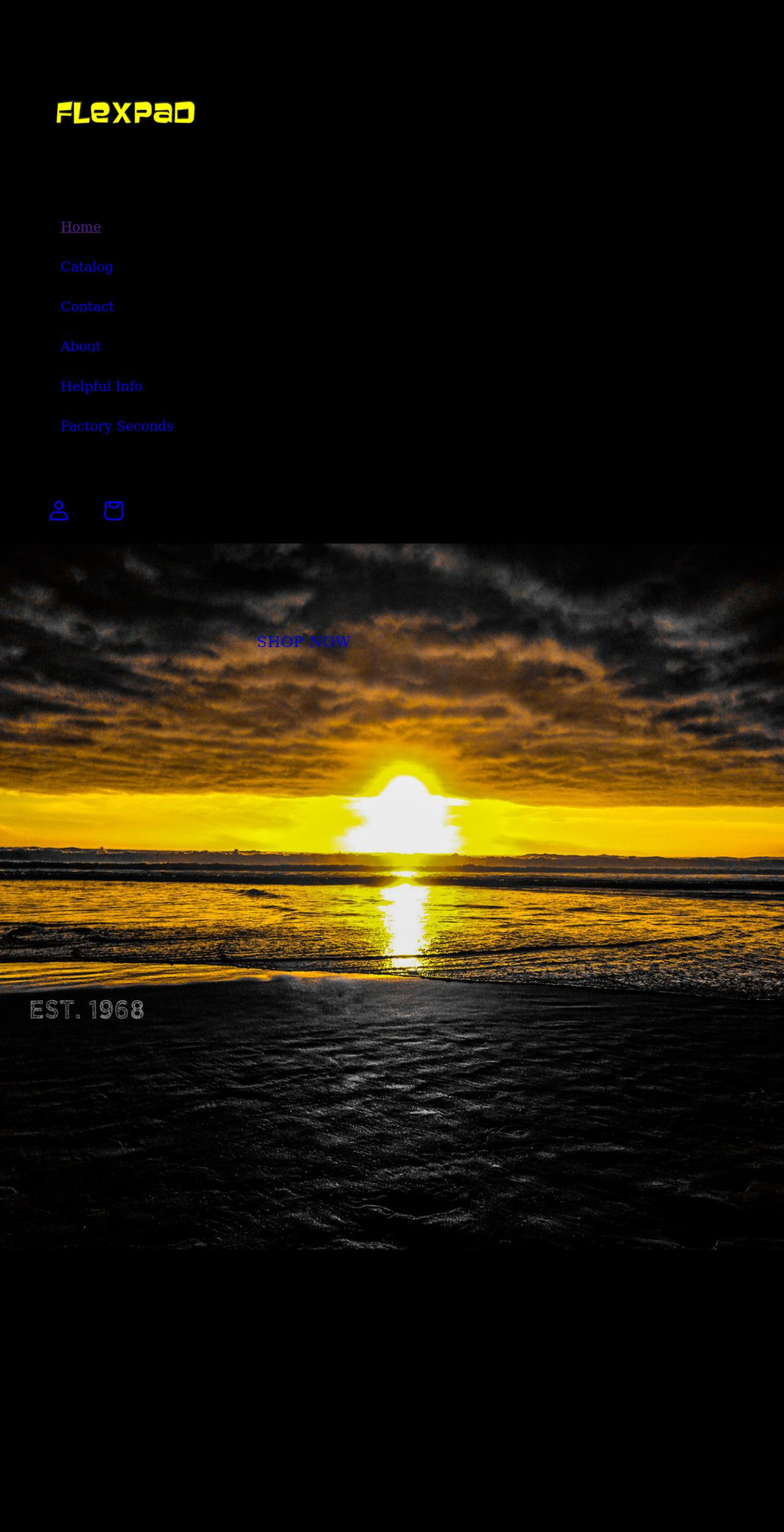 flexpadusa.com shopify website screenshot