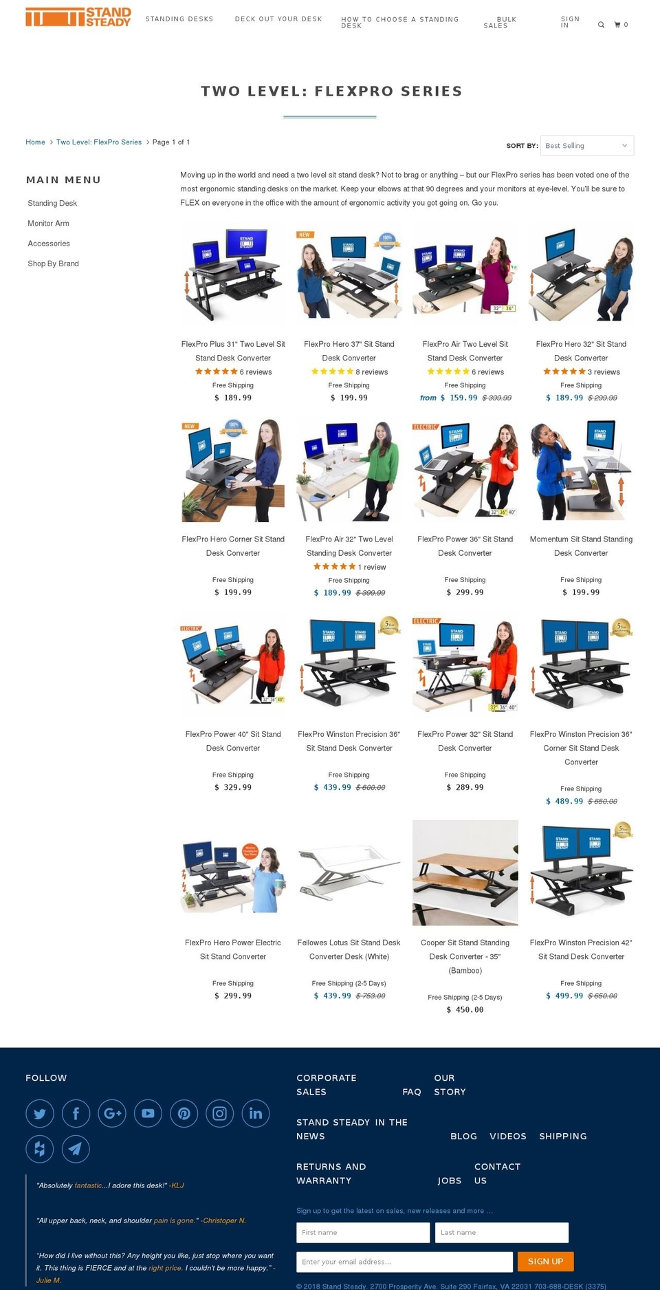 flexprodesk.com — Shopify storefront screenshot