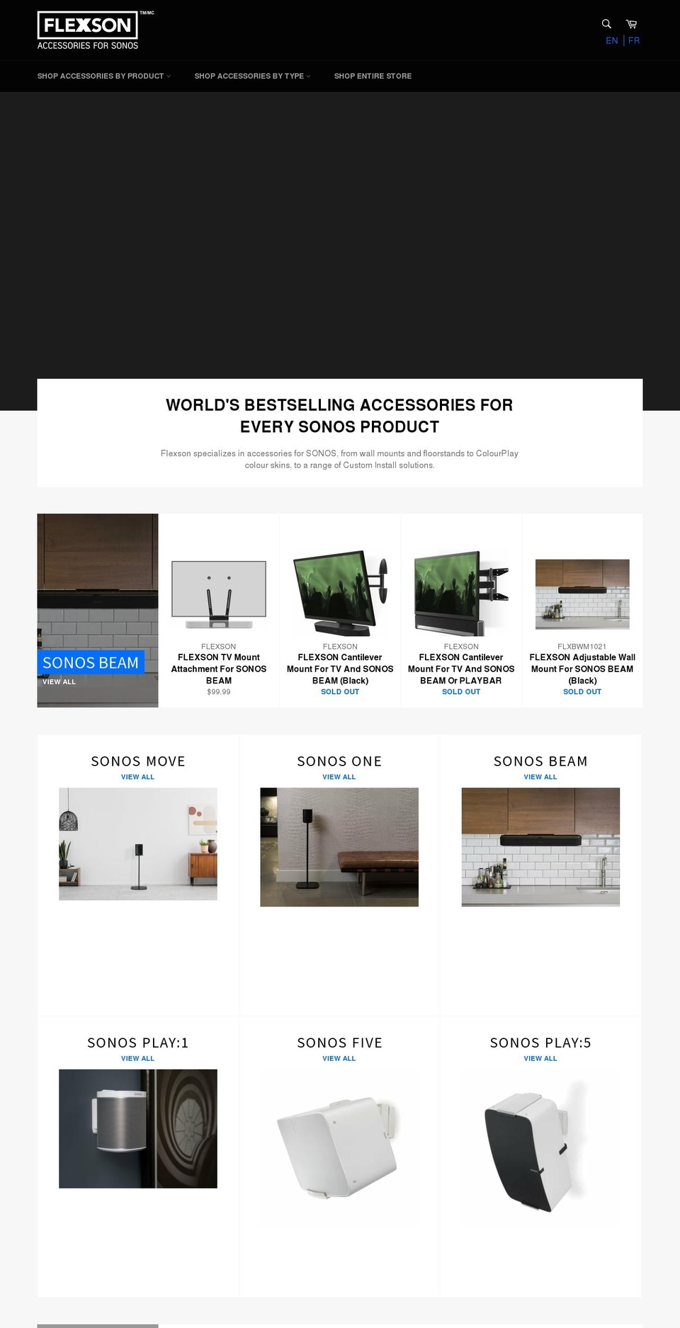 flexson.ca shopify website screenshot