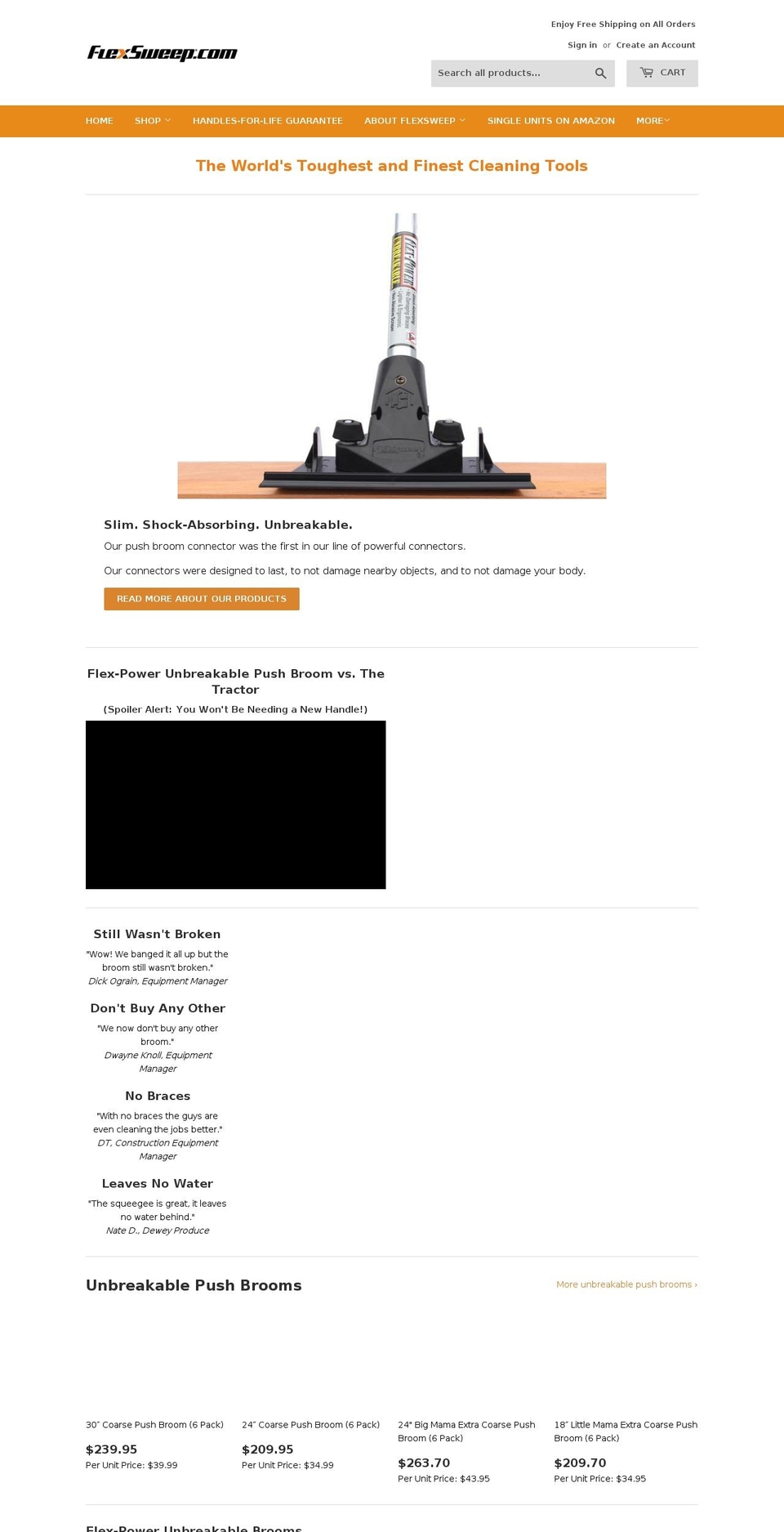 flexsweep.com shopify website screenshot