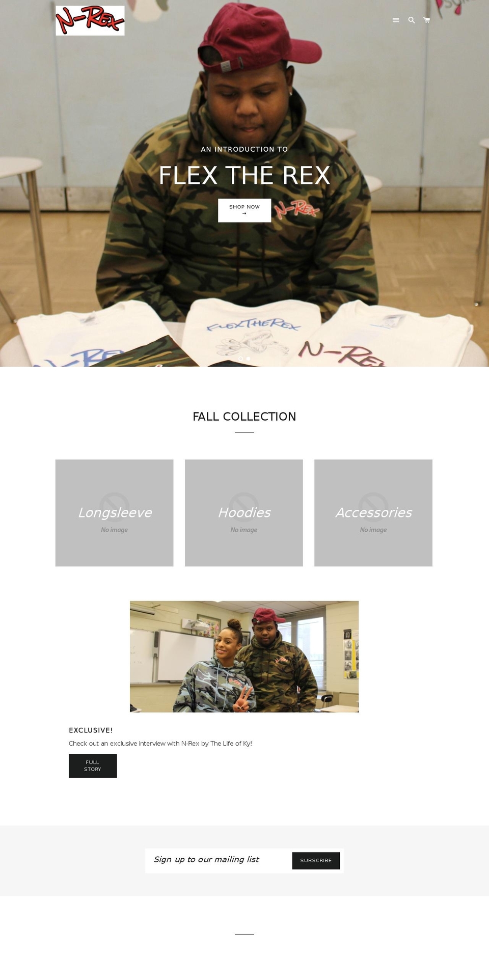 flextherex.com shopify website screenshot