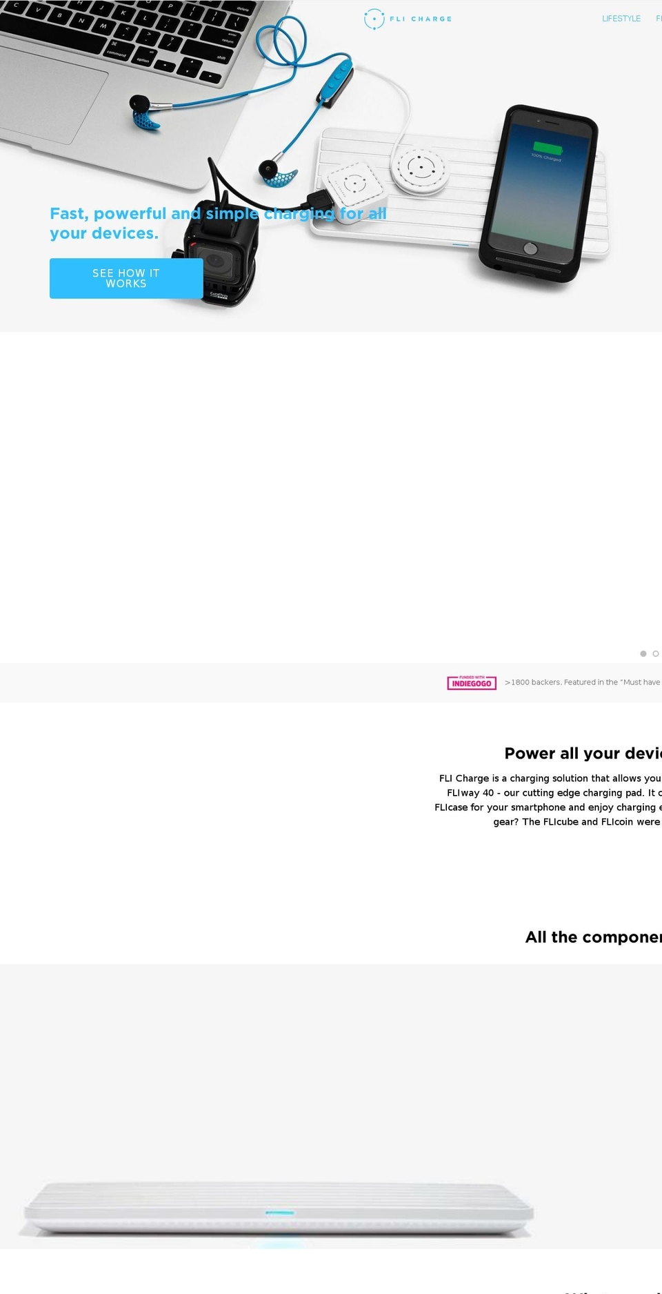 flicharge.com shopify website screenshot