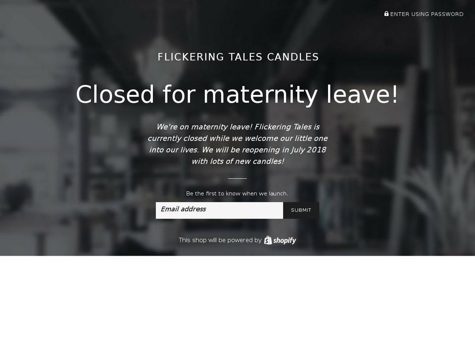 flickeringtales.com — Shopify storefront screenshot