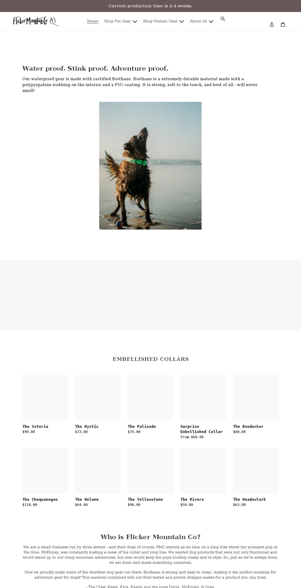 flickermountainco.com shopify website screenshot