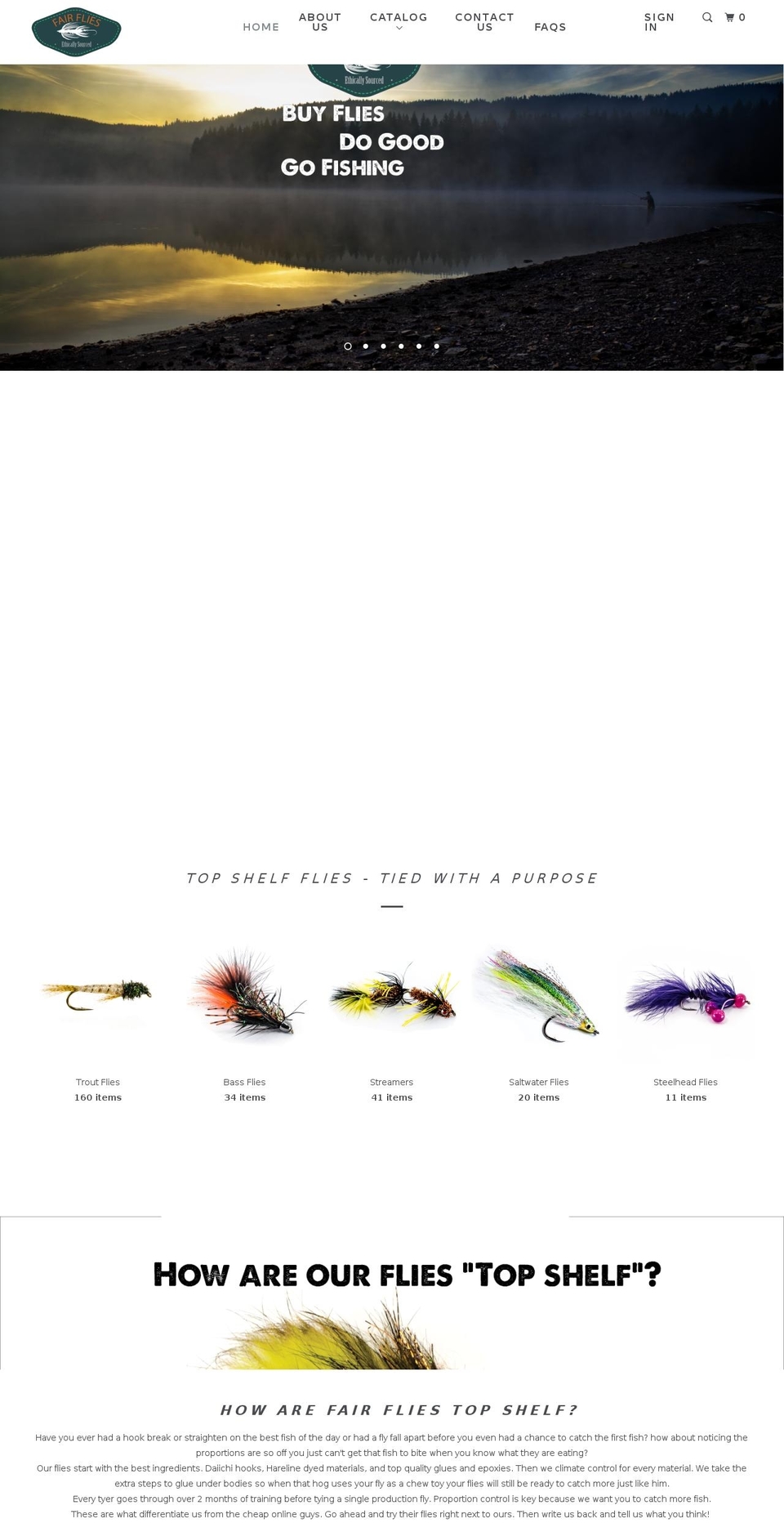fliesofhope.com shopify website screenshot