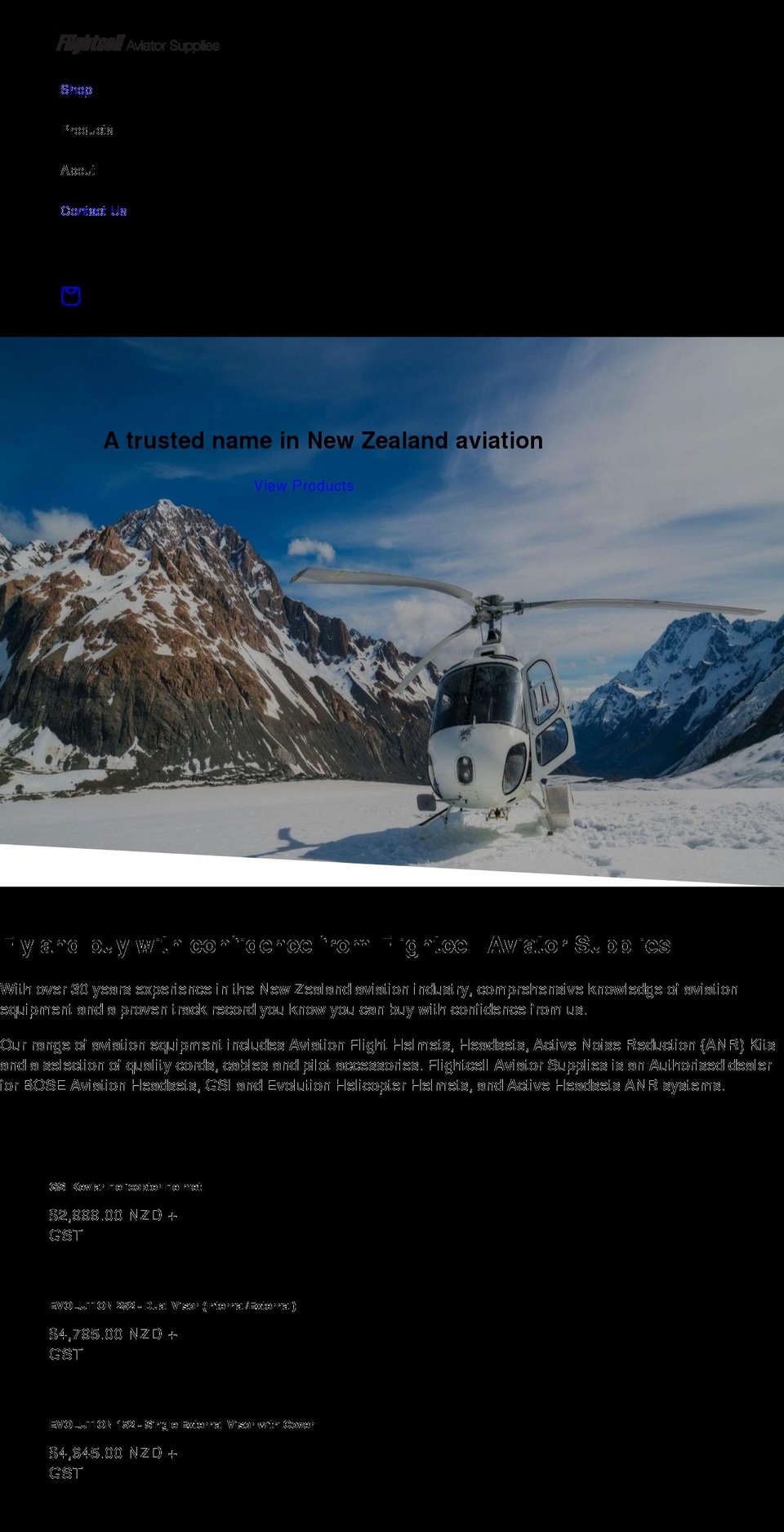 flightcell.co.nz shopify website screenshot