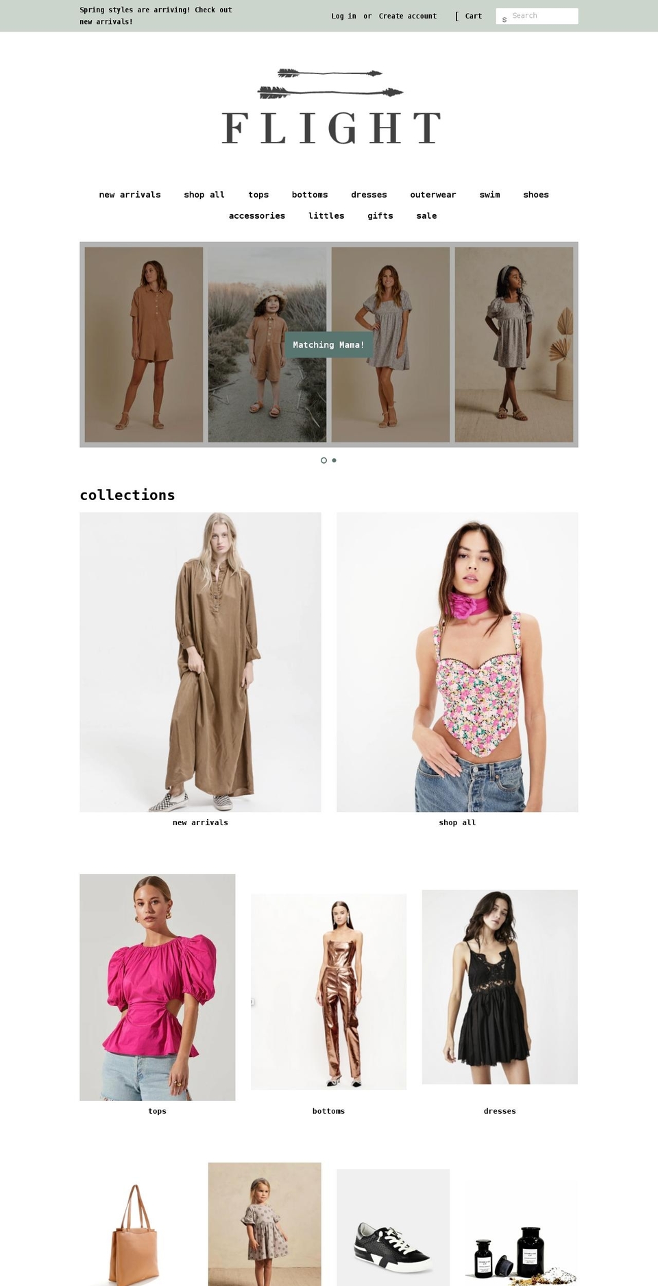 flightclothingboutique.com shopify website screenshot