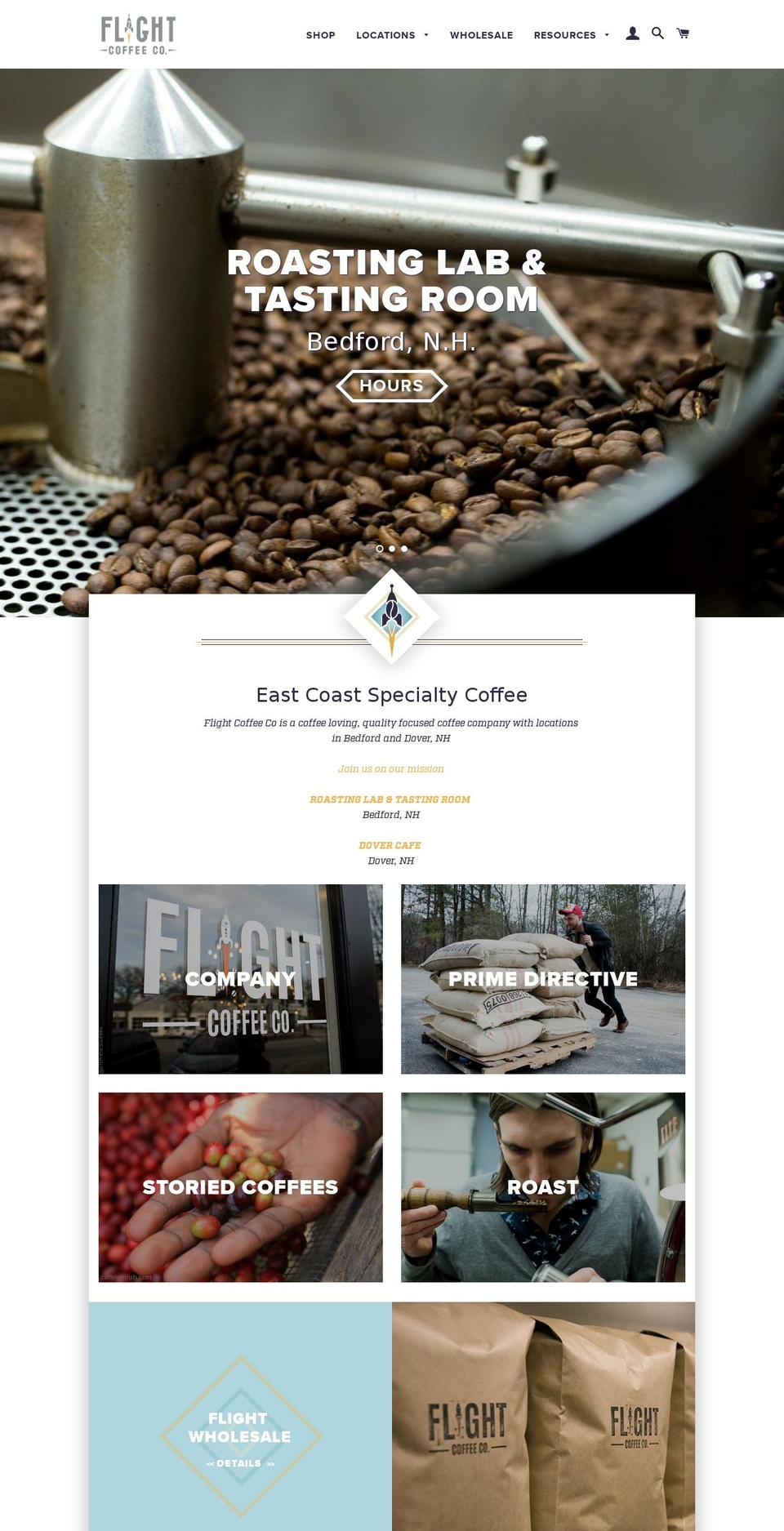 flightcoffeeco.com shopify website screenshot