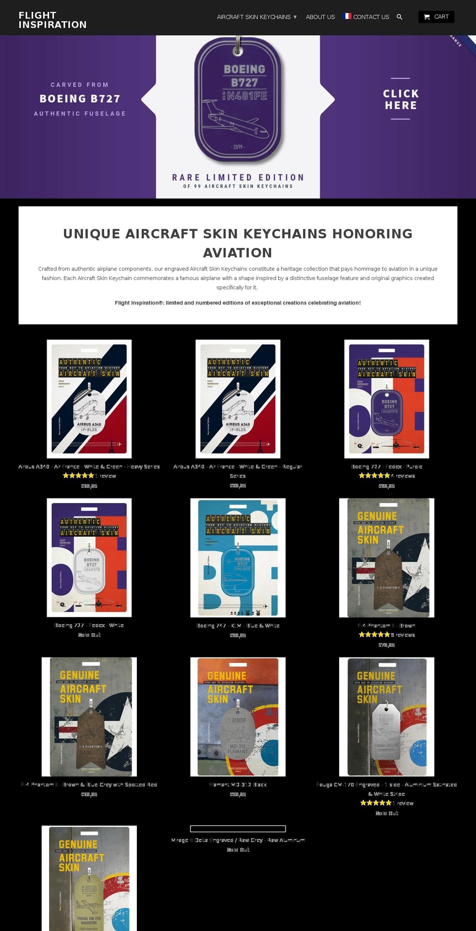 flightinspiration.com shopify website screenshot