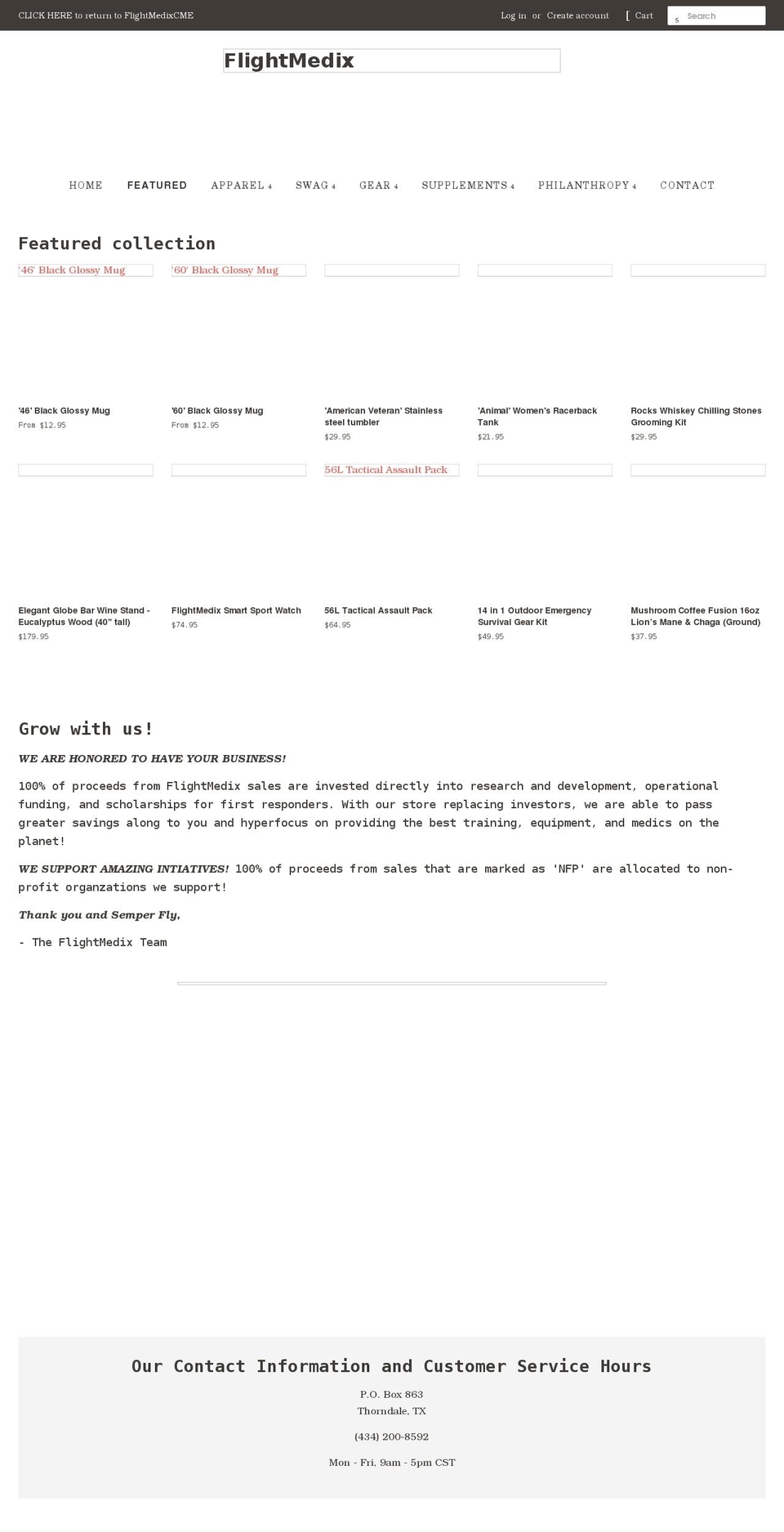 flightmedix.com shopify website screenshot