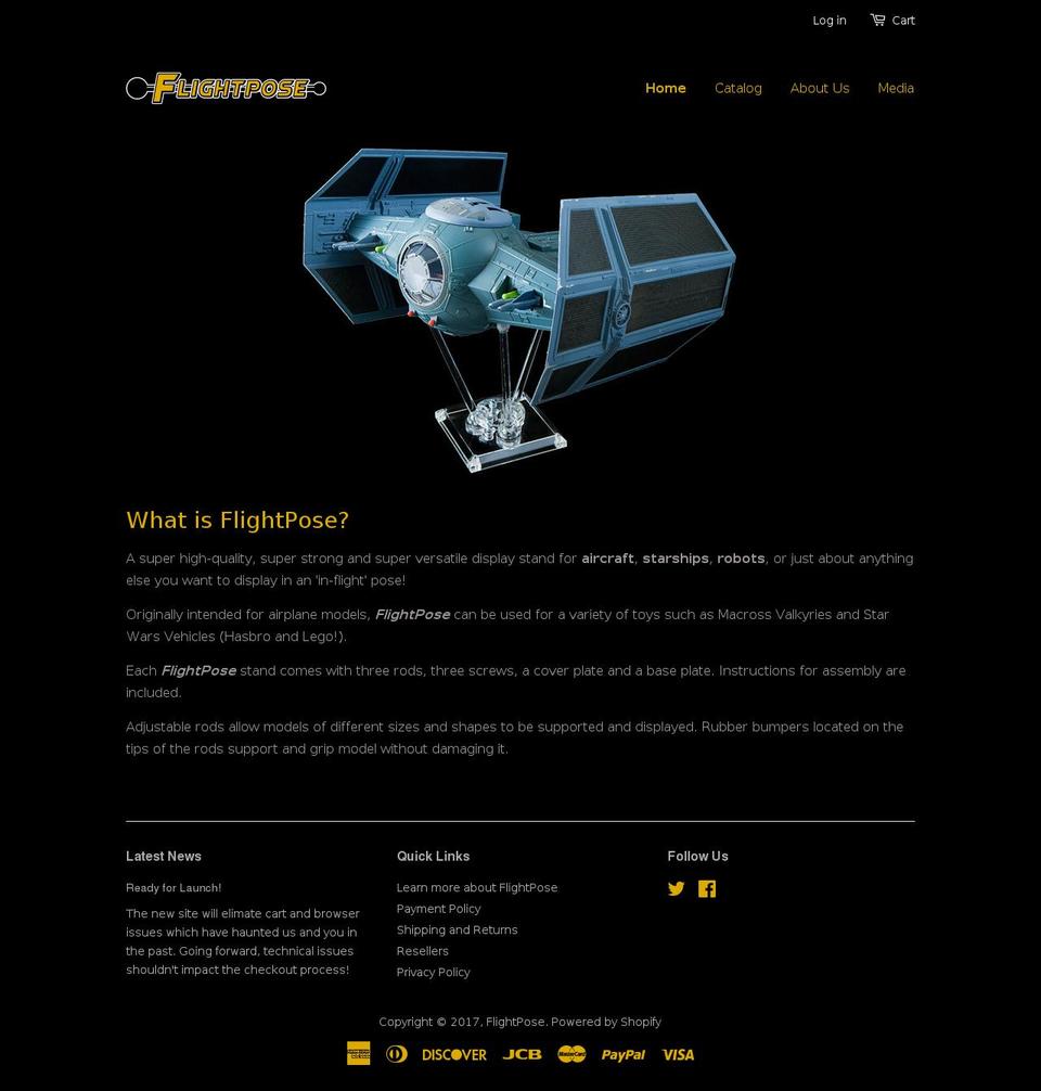 flightpose.com shopify website screenshot