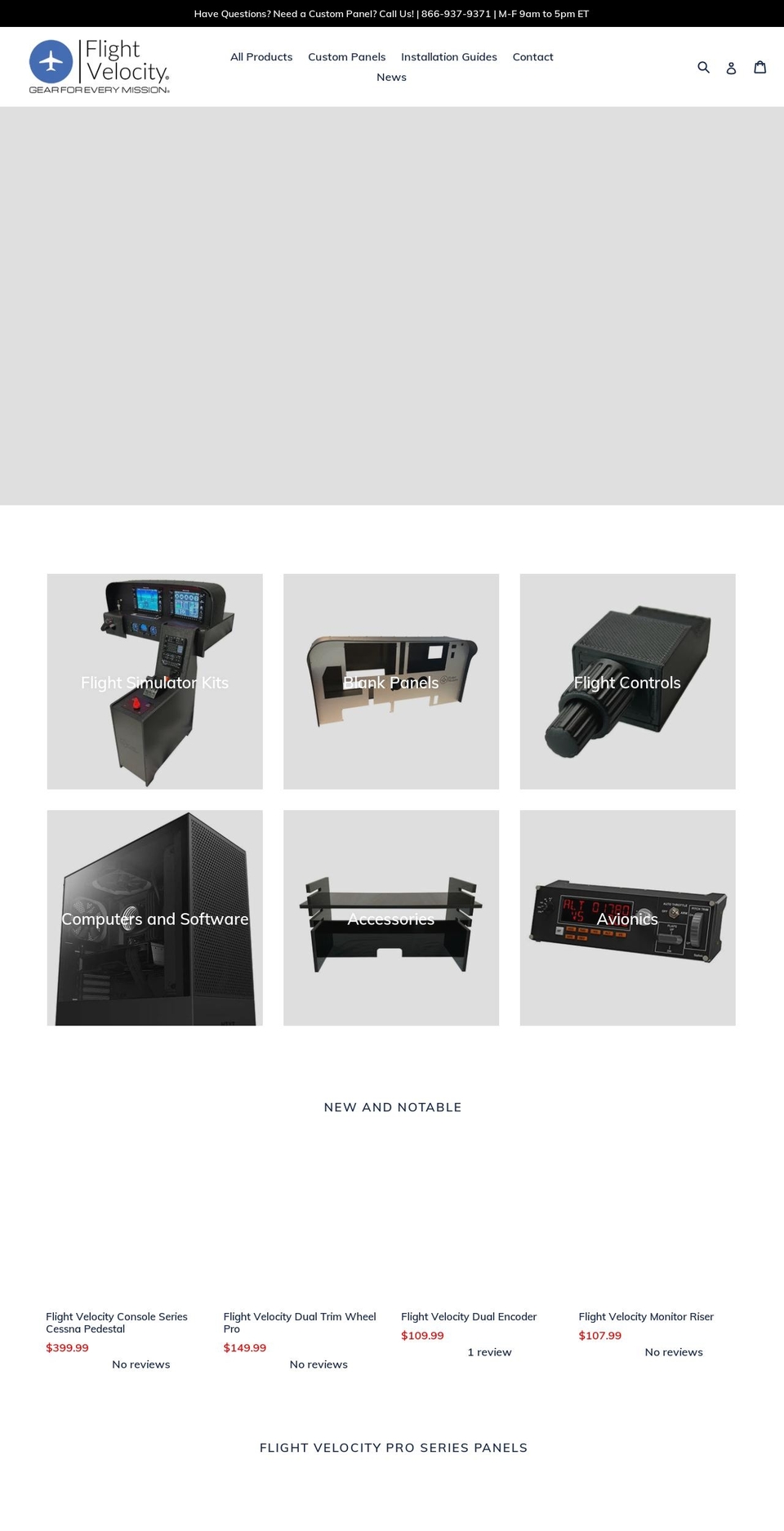 flightvelocity.com shopify website screenshot