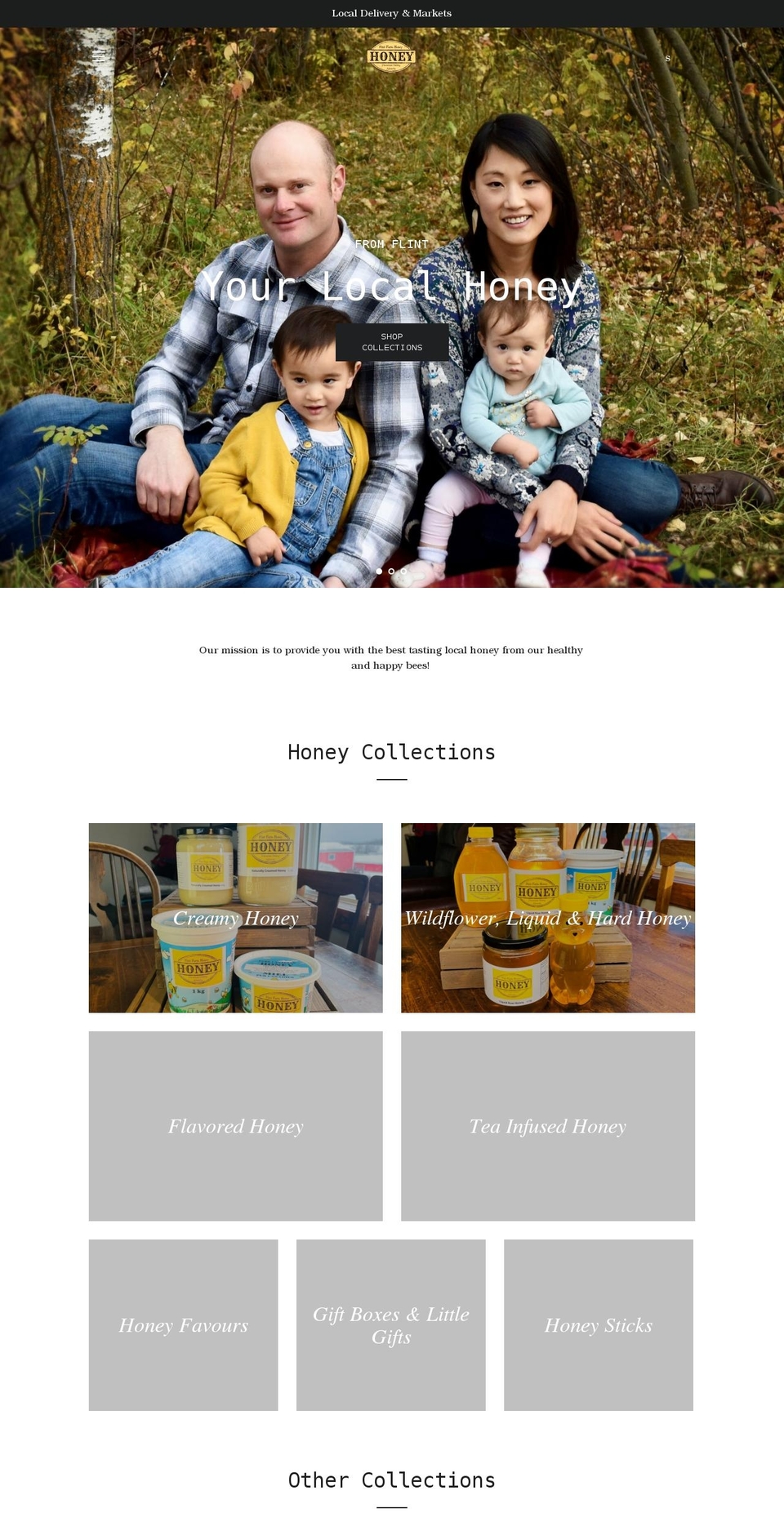 flintfarmhoney.com shopify website screenshot