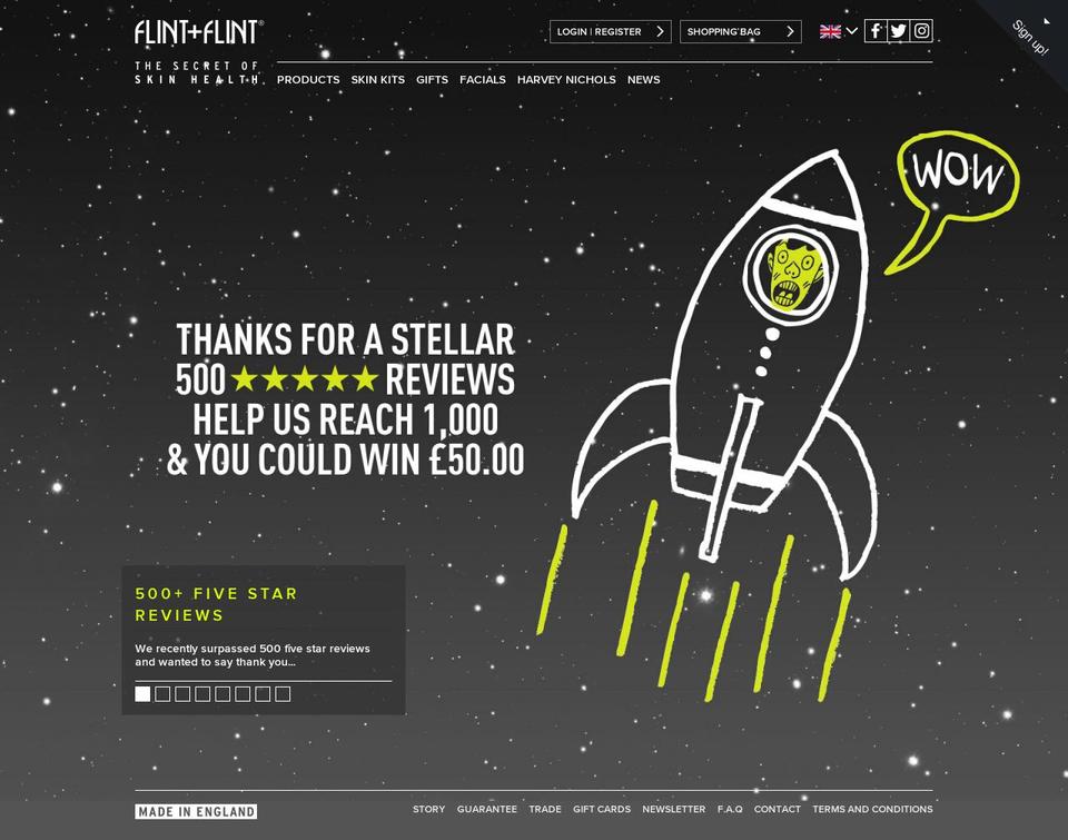 flintflint.com shopify website screenshot