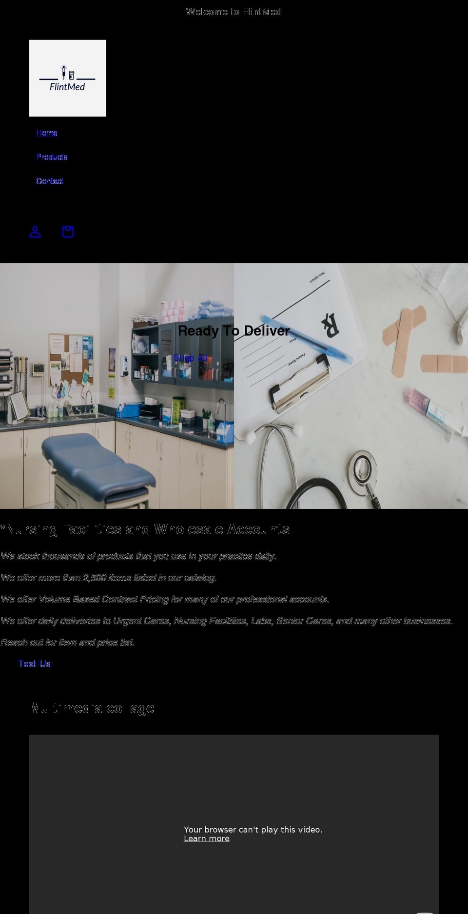 flintmed.com shopify website screenshot
