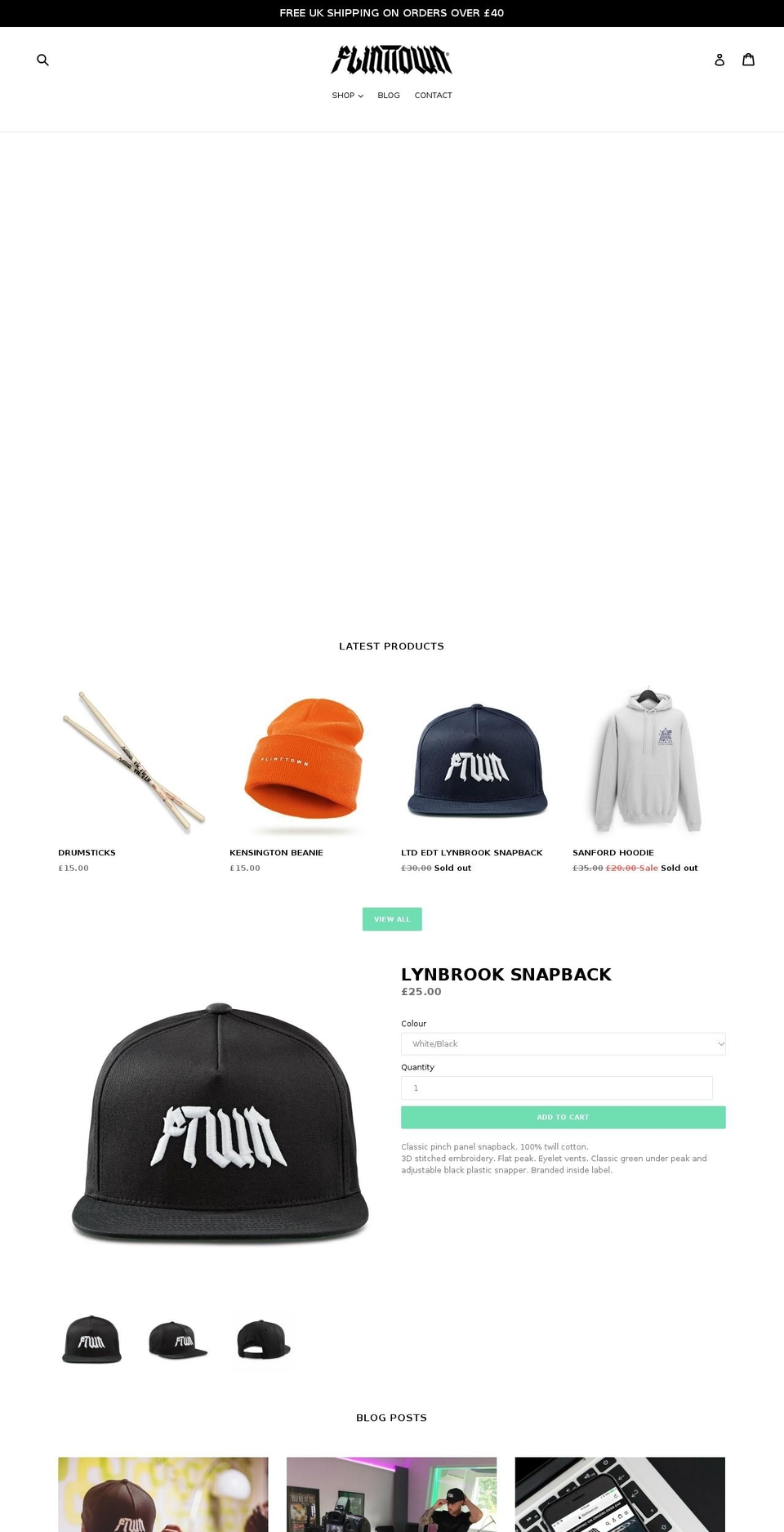 flinttown.co shopify website screenshot