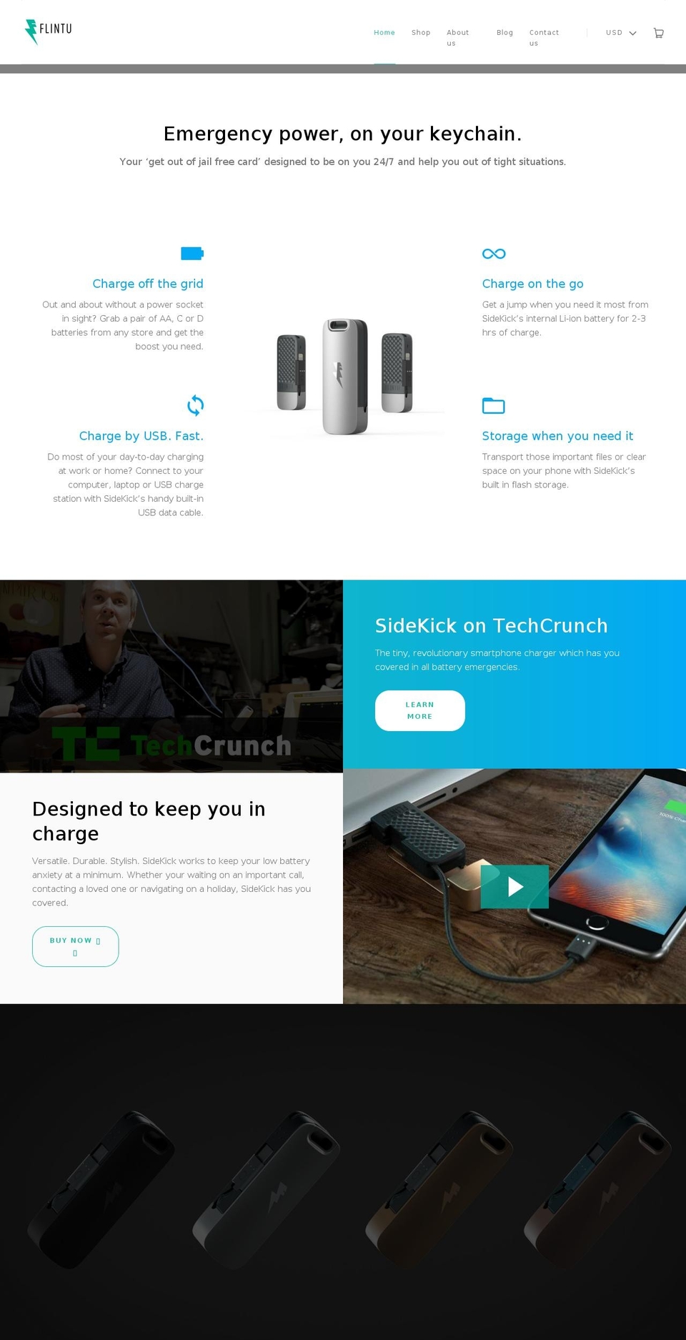 flintu.com shopify website screenshot