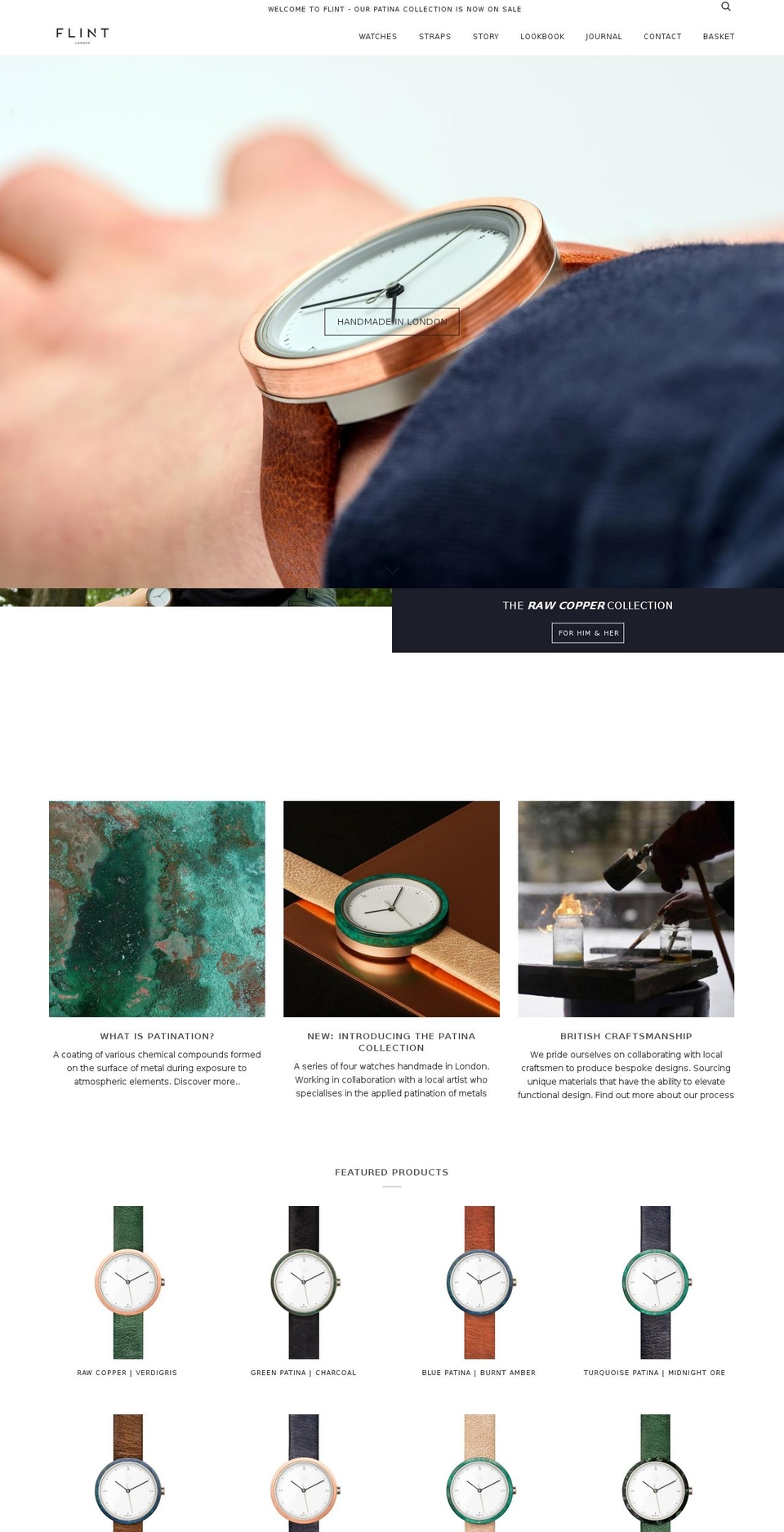 flintwatches.com — Shopify storefront screenshot