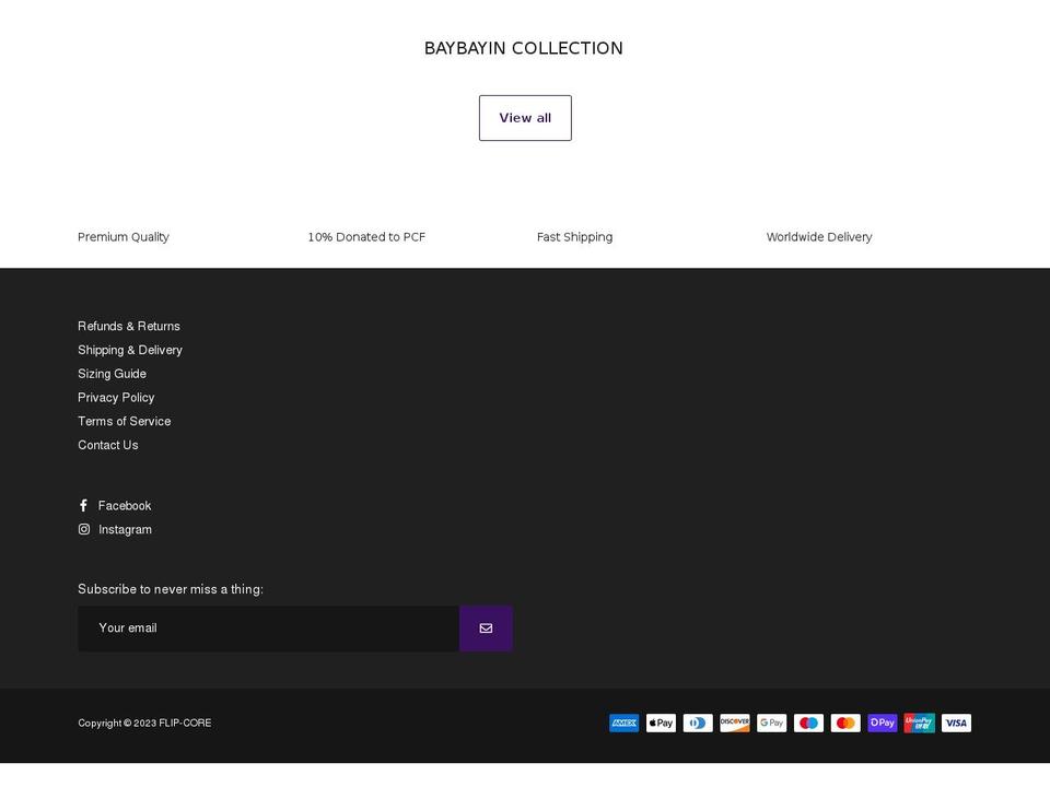 flip-core.com shopify website screenshot