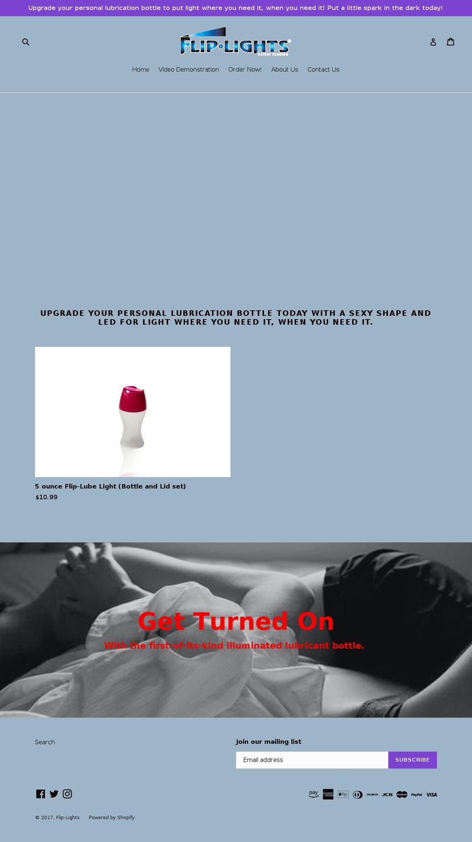 flip-lights.com shopify website screenshot
