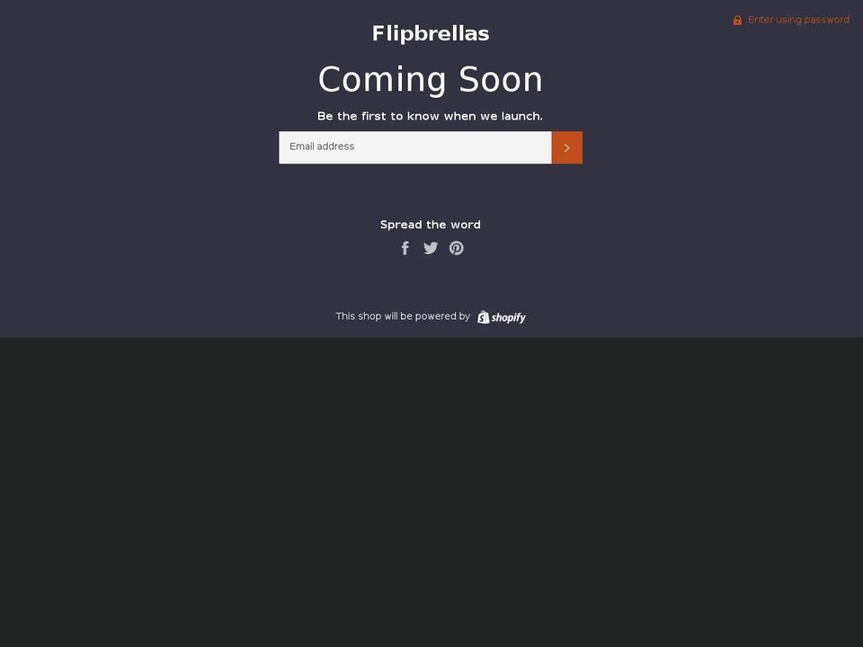 flipbrellas.com — Shopify storefront screenshot