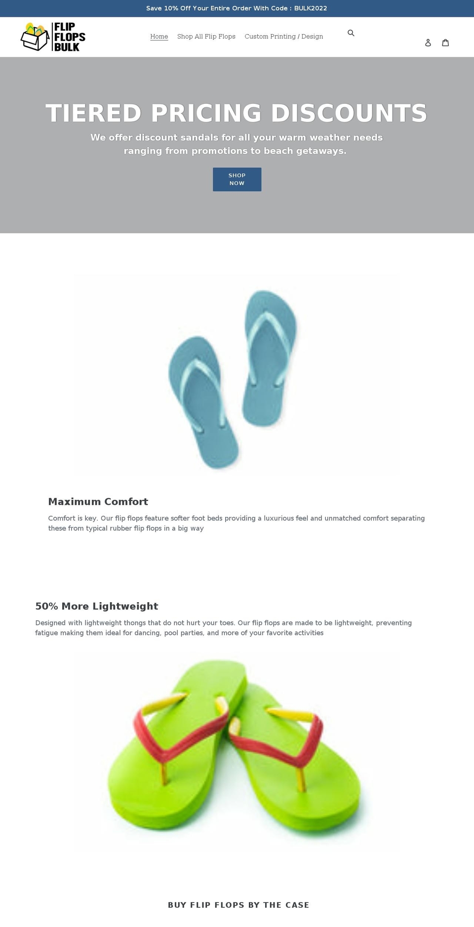 flipflopsbulk.com shopify website screenshot
