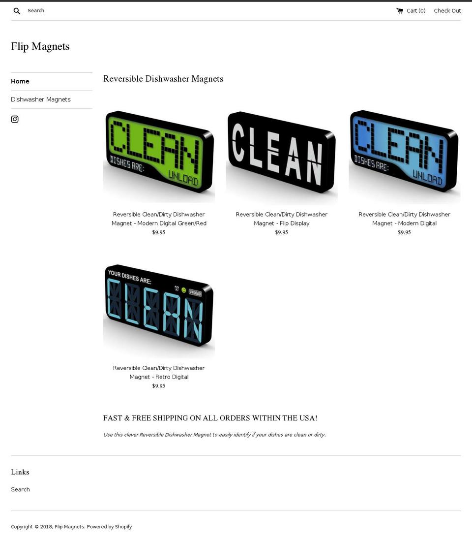 flipmagnets.com — Shopify storefront screenshot