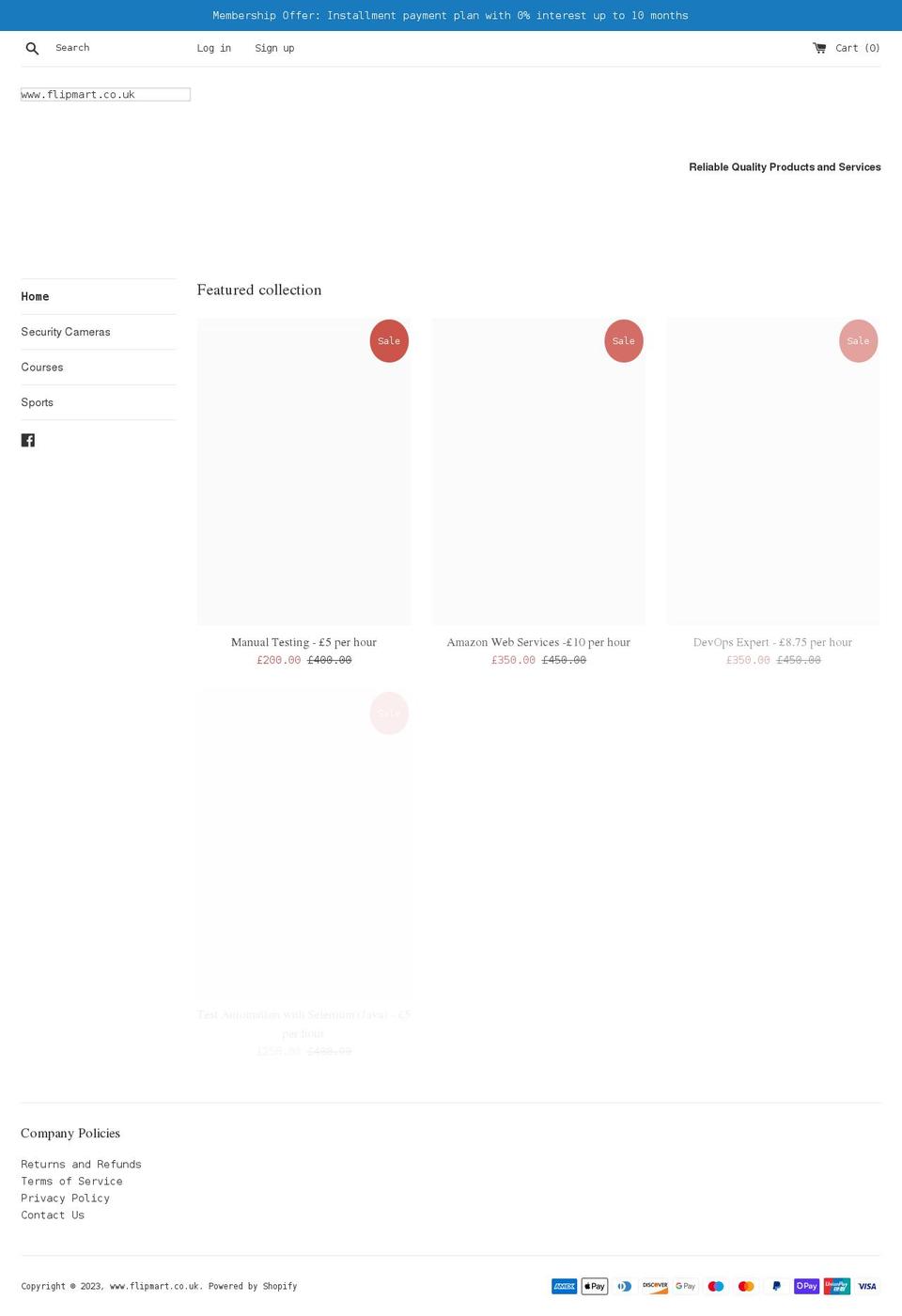 flipmart.co.uk shopify website screenshot